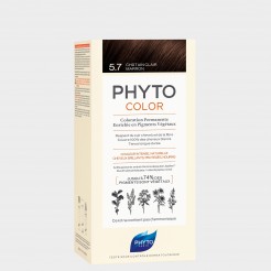 Creme Colorao Permanente Phyto Phytocolor Kit 5.7 Castanho Claro Marron