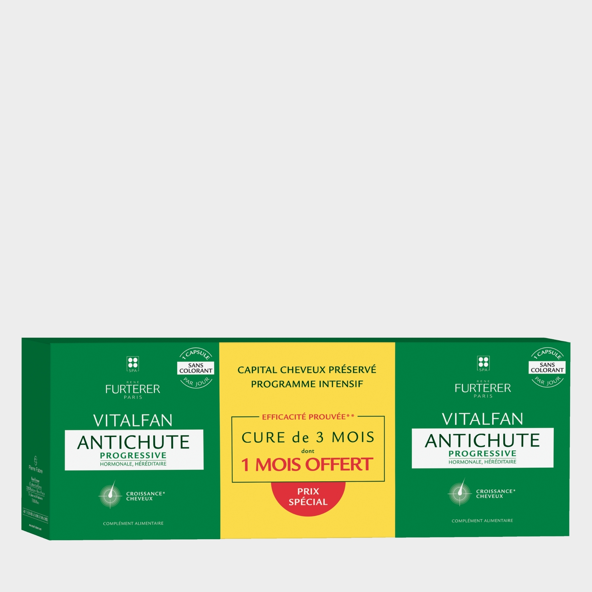 Tratamento Queda Progressiva de Cabelo René Furterer Vitalfan 90 cápsulas