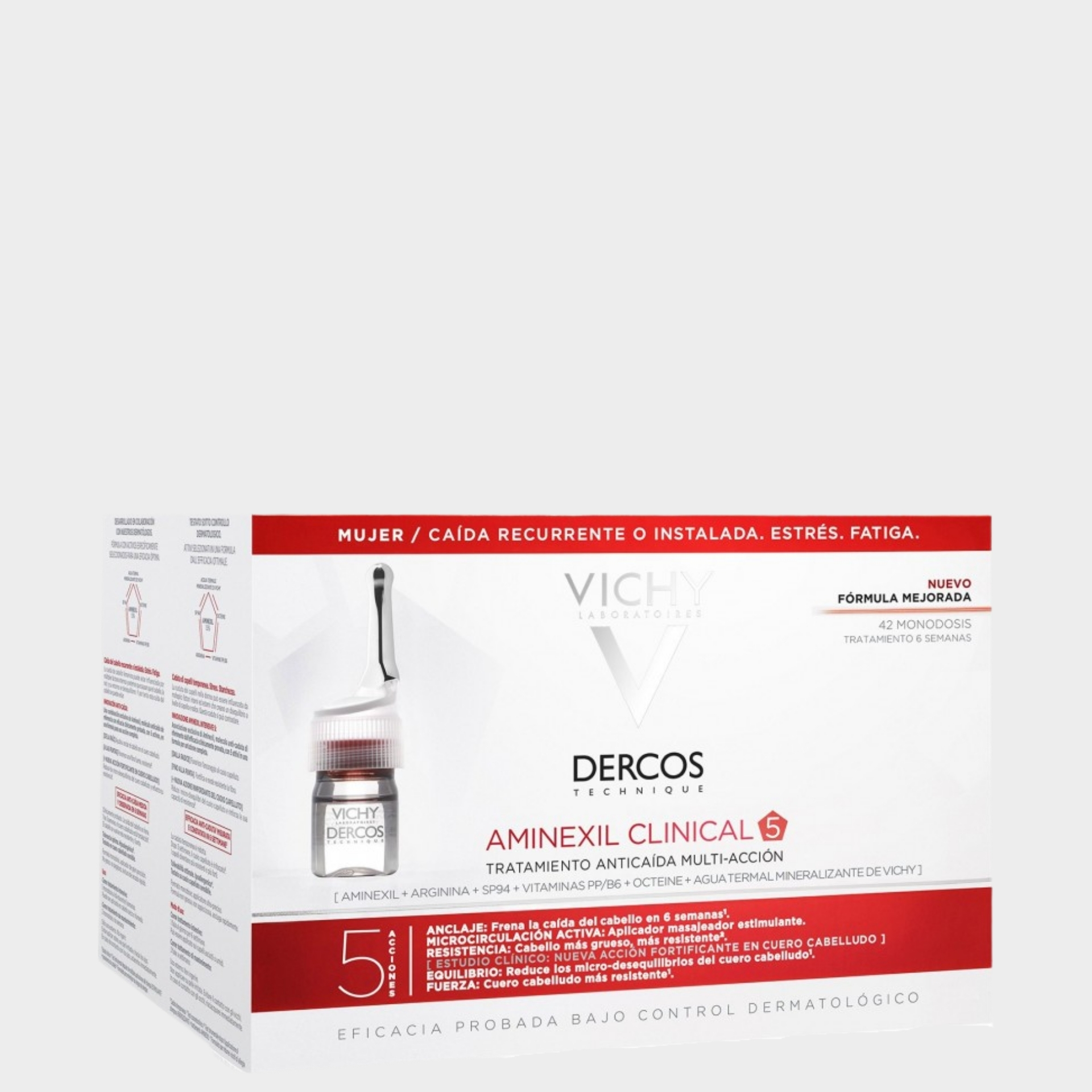 Ampolas Cuidado Anti-Queda Mulher Vichy Aminexil Clinical 5 42 ampolas