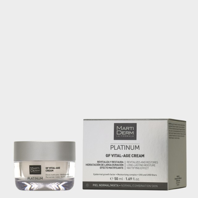 Creme Anti-Envelhecimento MartiDerm Platinum GF Vital-Age Pele Normal Mista 50 ml Creme Anti-Envelhecimento MartiDerm Platinum GF Vital-Age Pele Normal Mista 50 ml