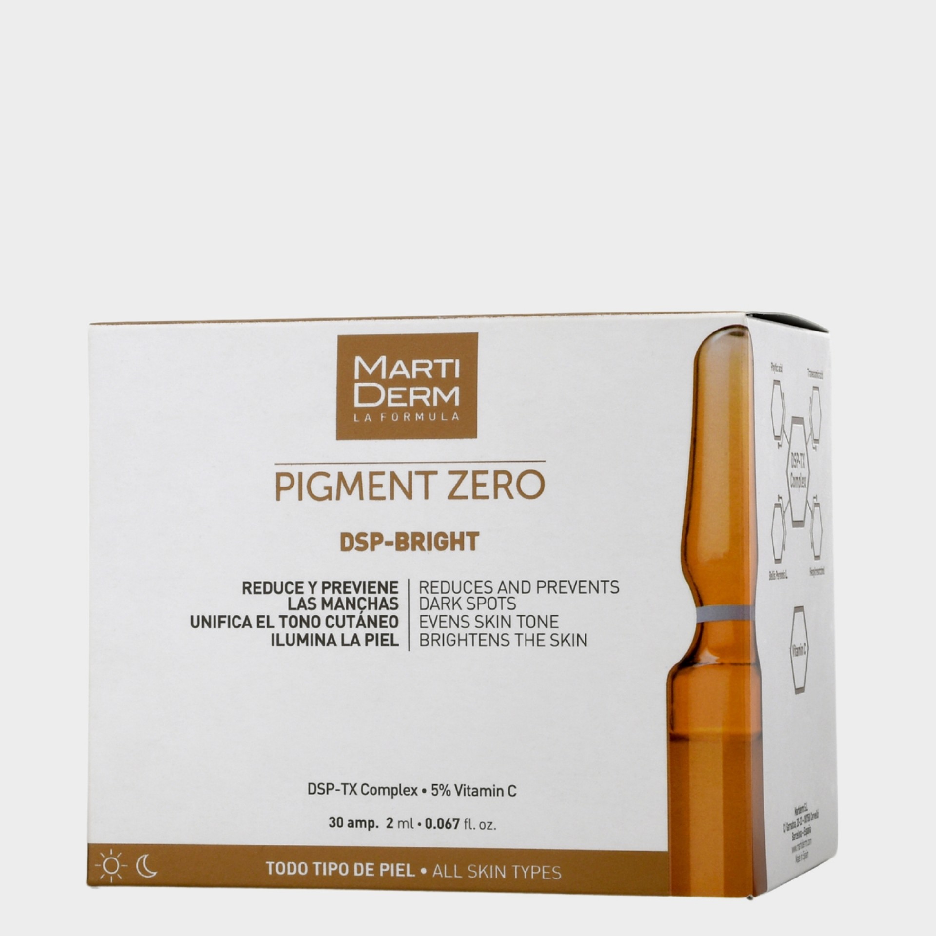 Ampolas Anti-Manchas MartiDerm Pigment Zero DSP-Bright 30 ampolas