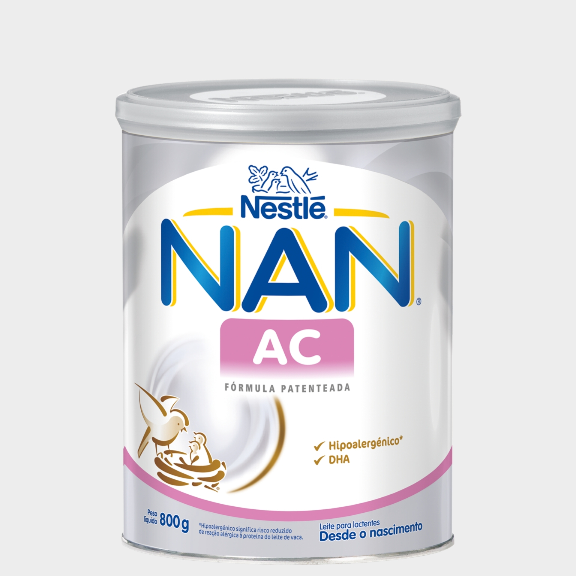 Leite para Lactentes Nestlé NAN AC Desde o Nascimento Cólicas Infantis 800 gr