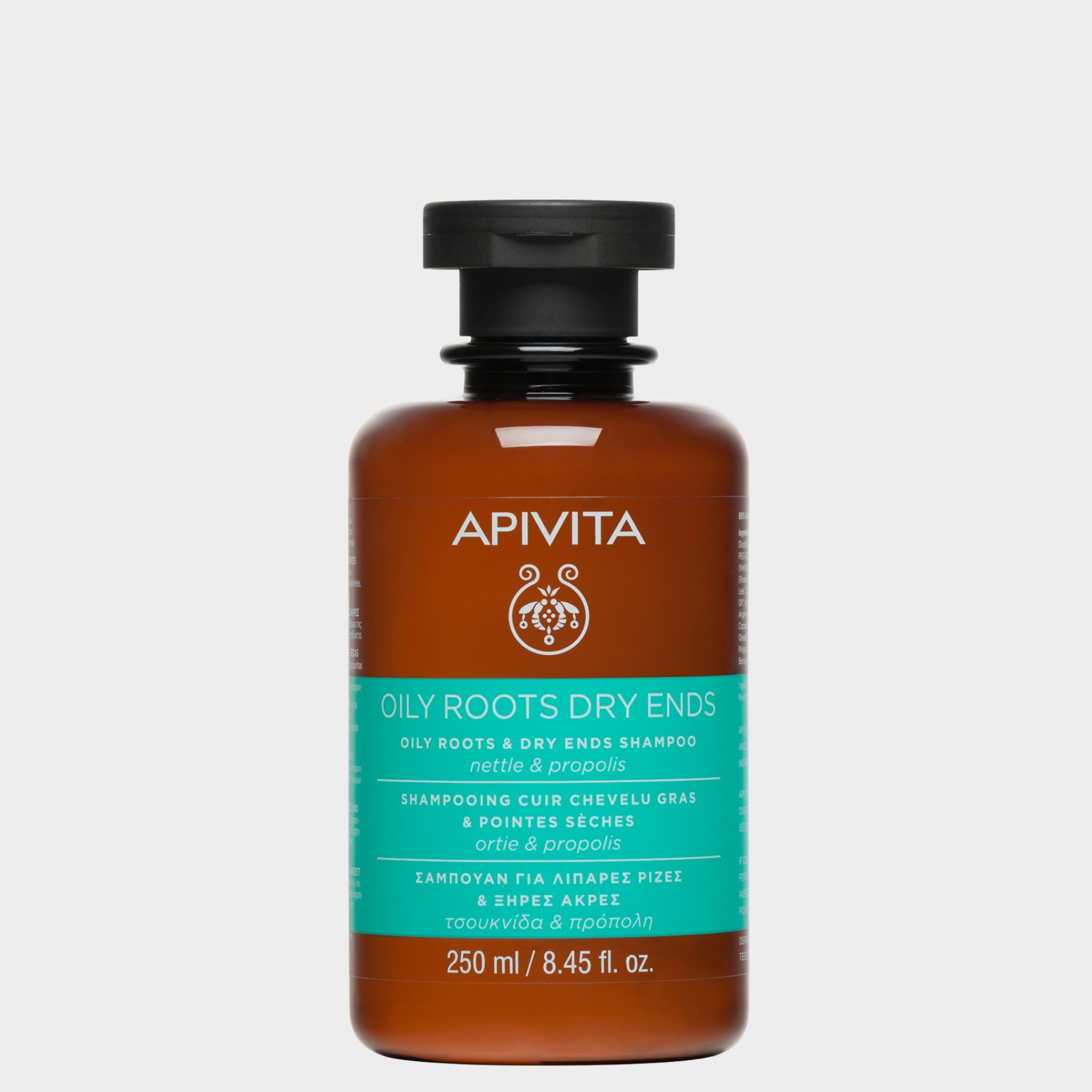 Champô Raízes Oleosas e Pontas Secas Apivita Holistic Hair Care Nettle & Propolis 250 ml