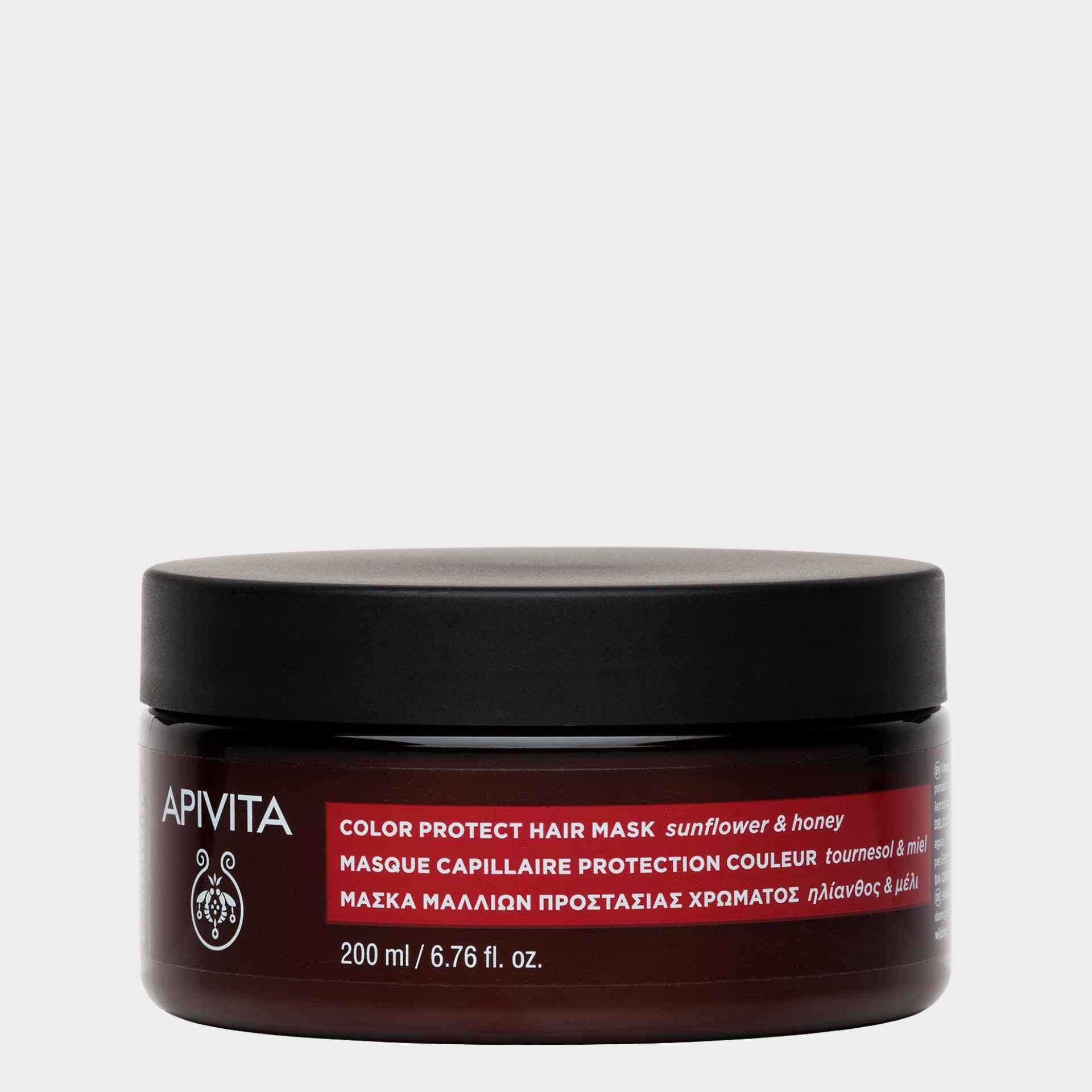 Máscara Hidratante Cabelo Pintado Apivita Propoline Sunflower & Honey 200 ml