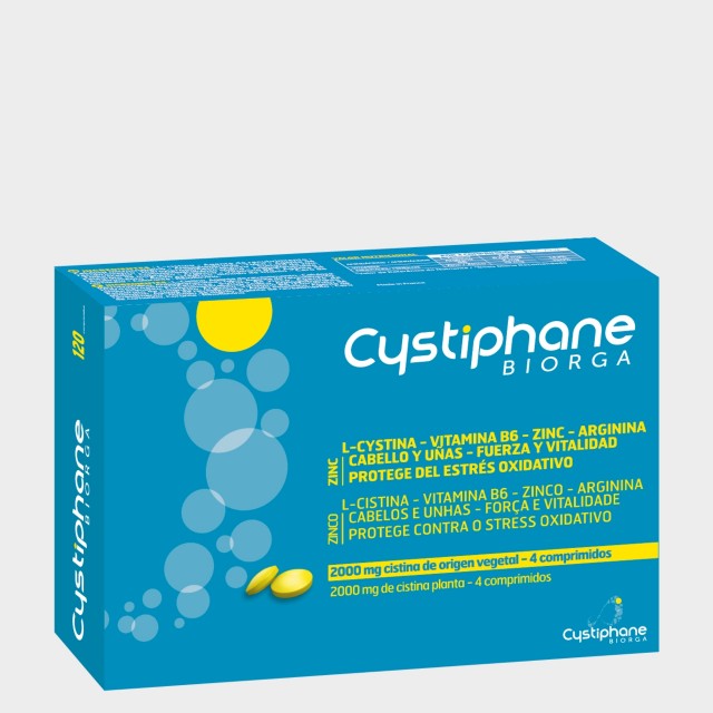 Suplemento Fortificante Cabelo e Unhas Comprimidos Biorga Cystiphane Biorga 120 comprimidos