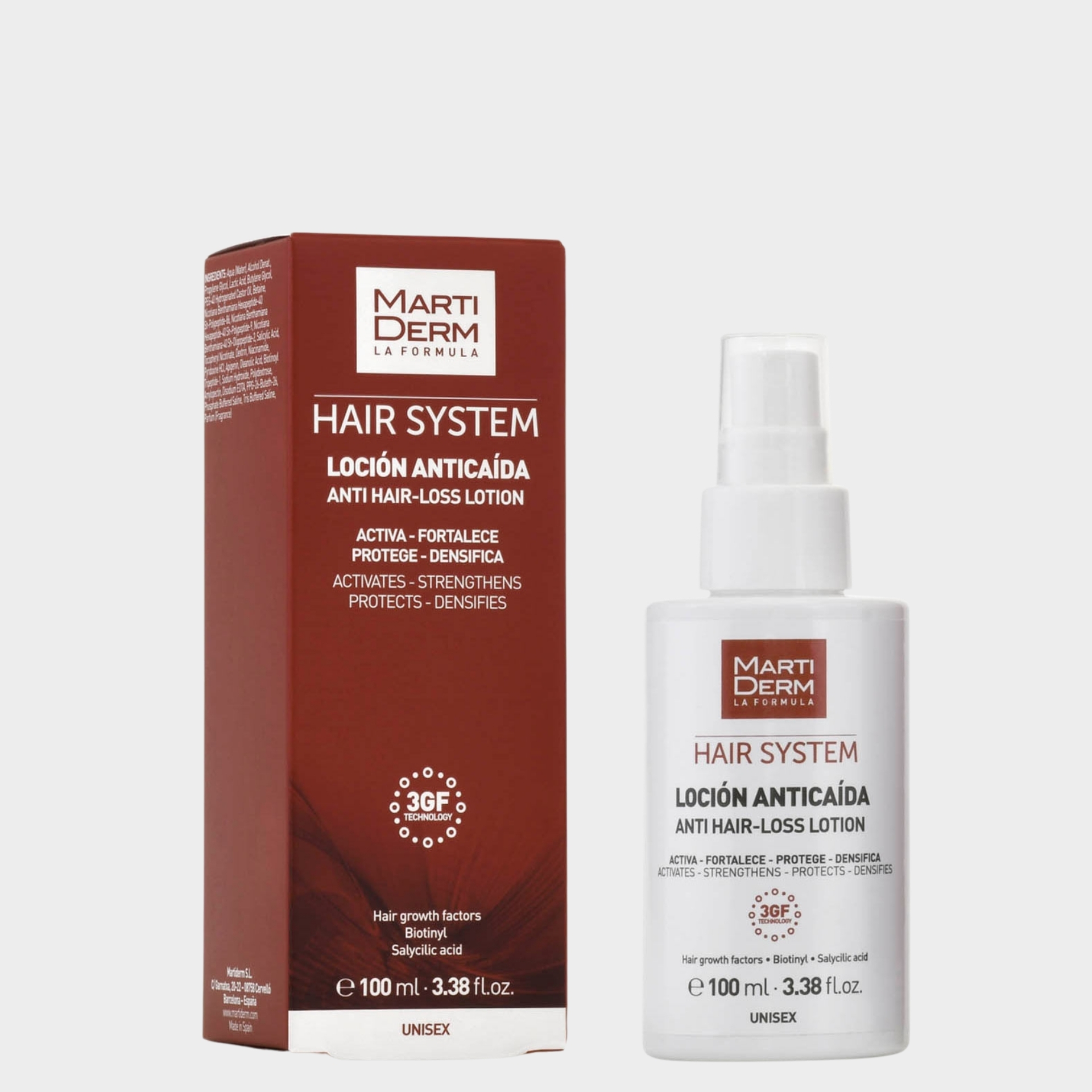 Loção Anti-Queda MartiDerm Hair System 100 ml