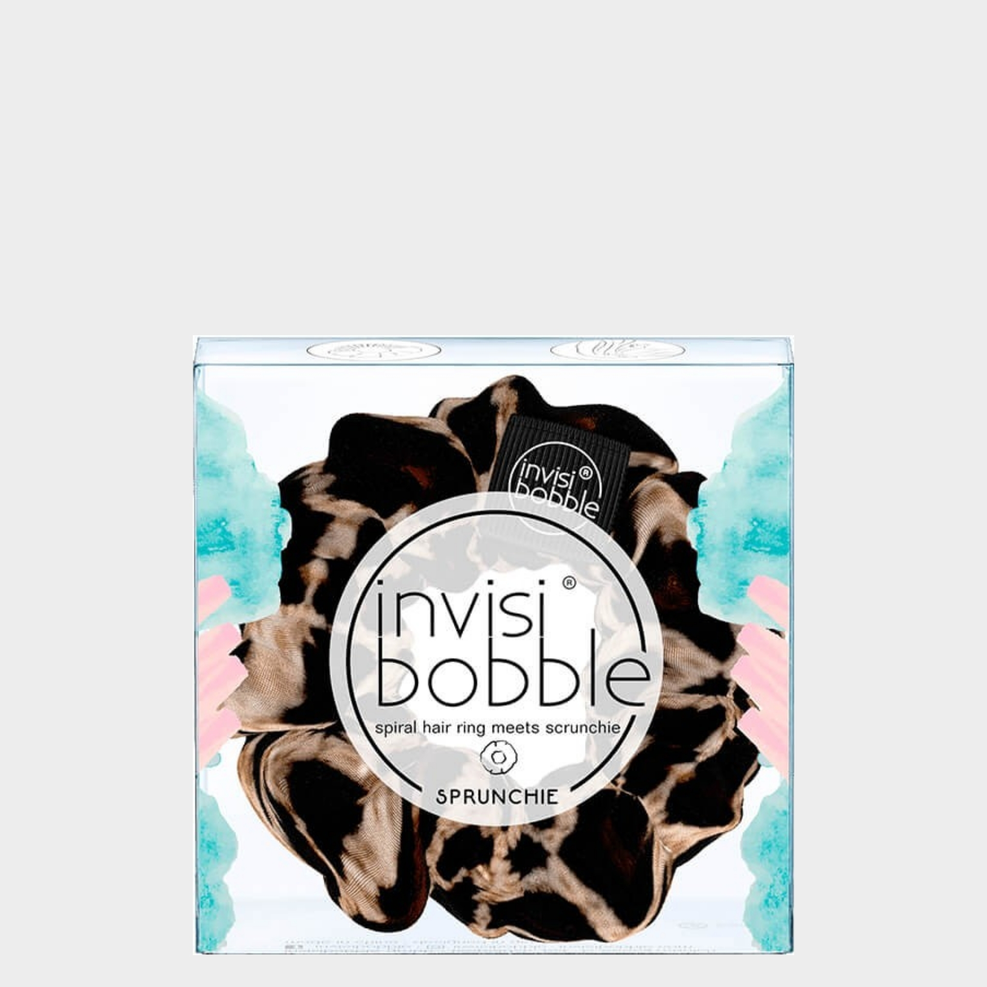 Elástico Cabelo Cetim invisibobble Sprunchie Purrfection Padrão Leopardo 1 un