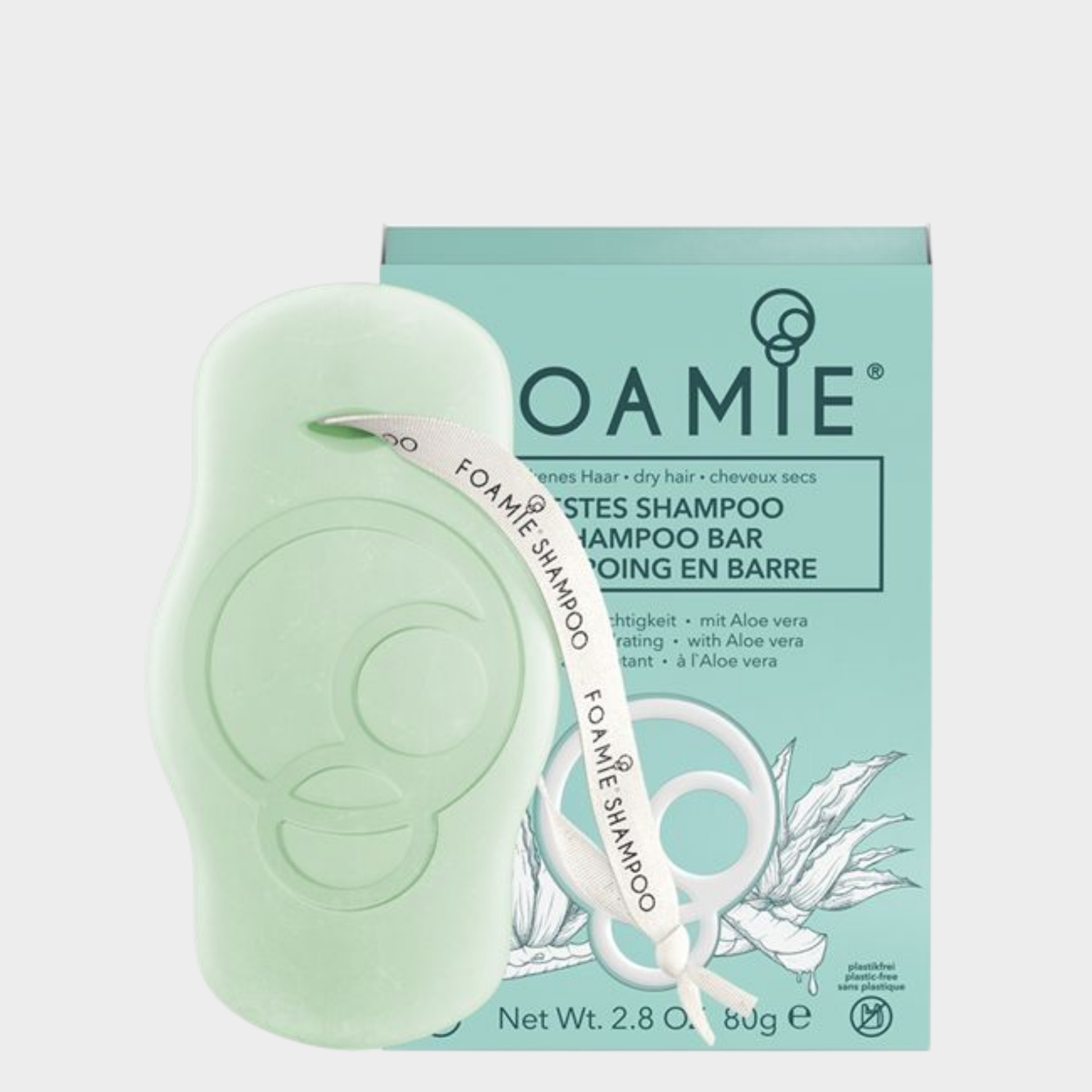 Champô Sólido Cabelo Seco Foamie Aloe You Very Much 80 gr