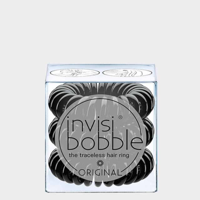 Elsticos Cabelo invisibobble Original True Black Preto 3 uns