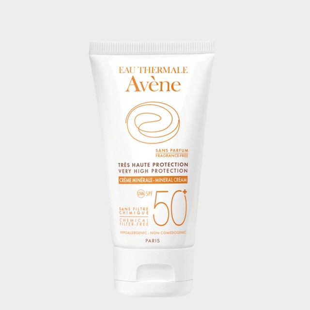 Protetor Solar de Rosto Creme Mineral Avne SPF50+ Pele Intolerante 50 ml