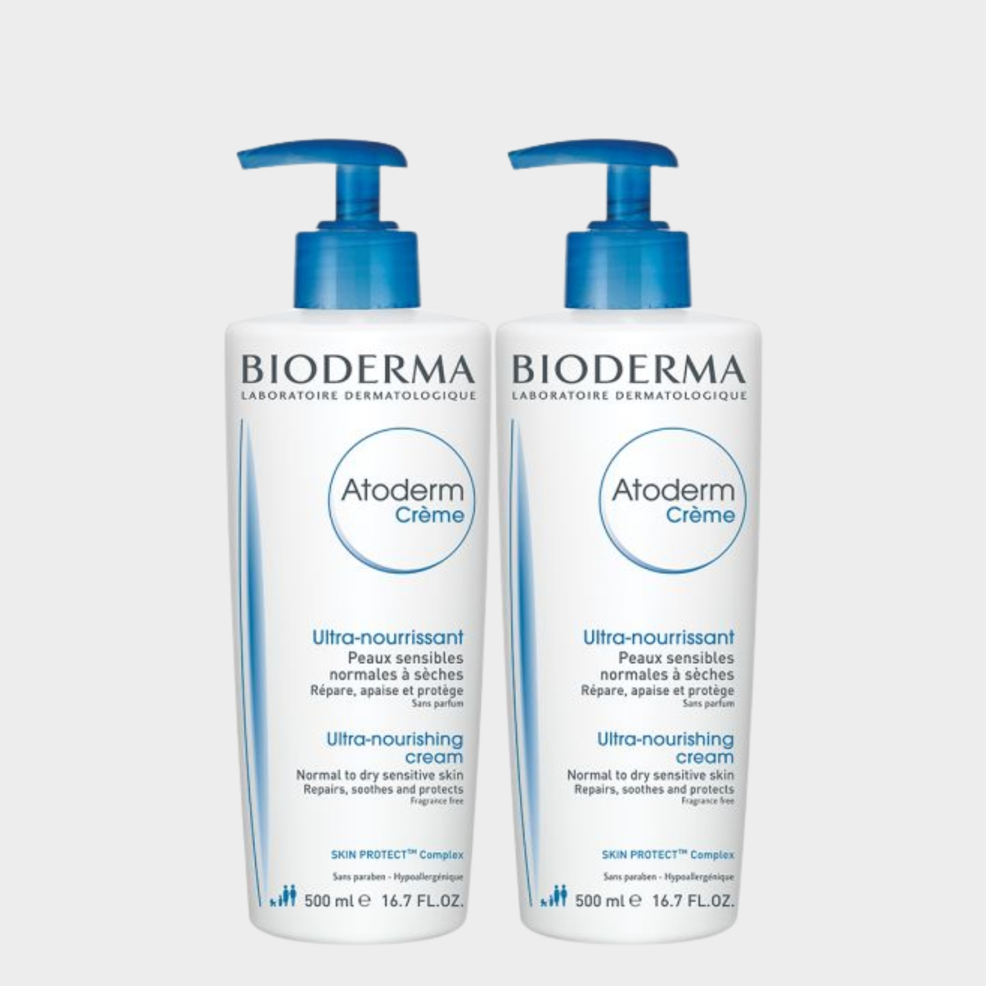 Creme Hidratante Bioderma Atoderm 2 uns 2x500ml