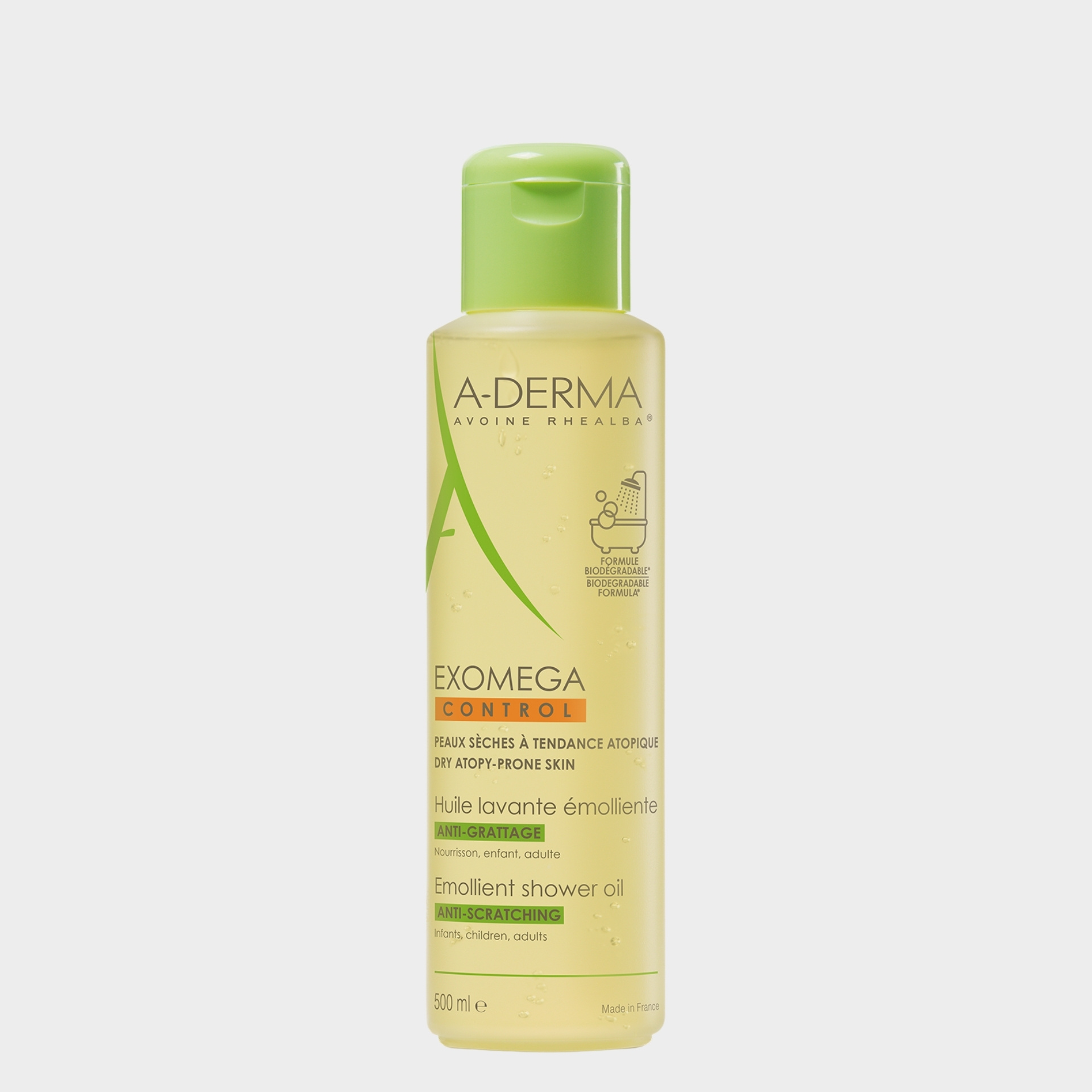 Óleo de Duche Emoliente A-Derma Exomega Pele Seca ou Atópica 500 ml