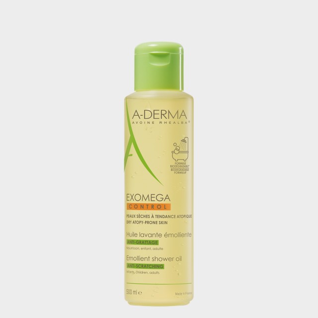 leo de Duche Emoliente A-Derma Exomega Pele Seca ou Atpica 500 ml