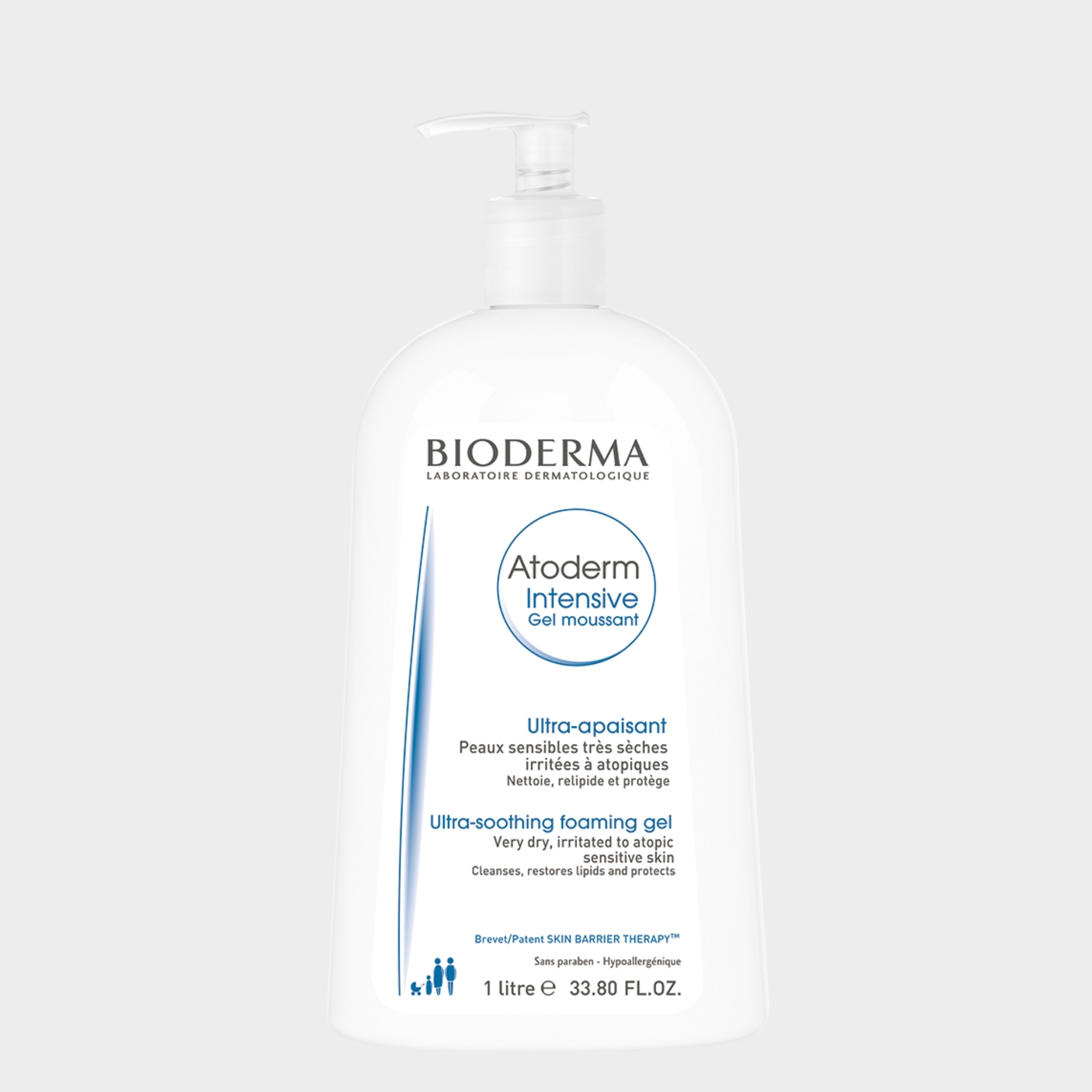 Gel de Duche Bioderma Atoderm Intensive Gel Moussant 1 litro