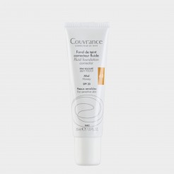 Base Fluida Corretora Avne Couvrance SPF20 Tom Areia Pele Sensvel 30 ml