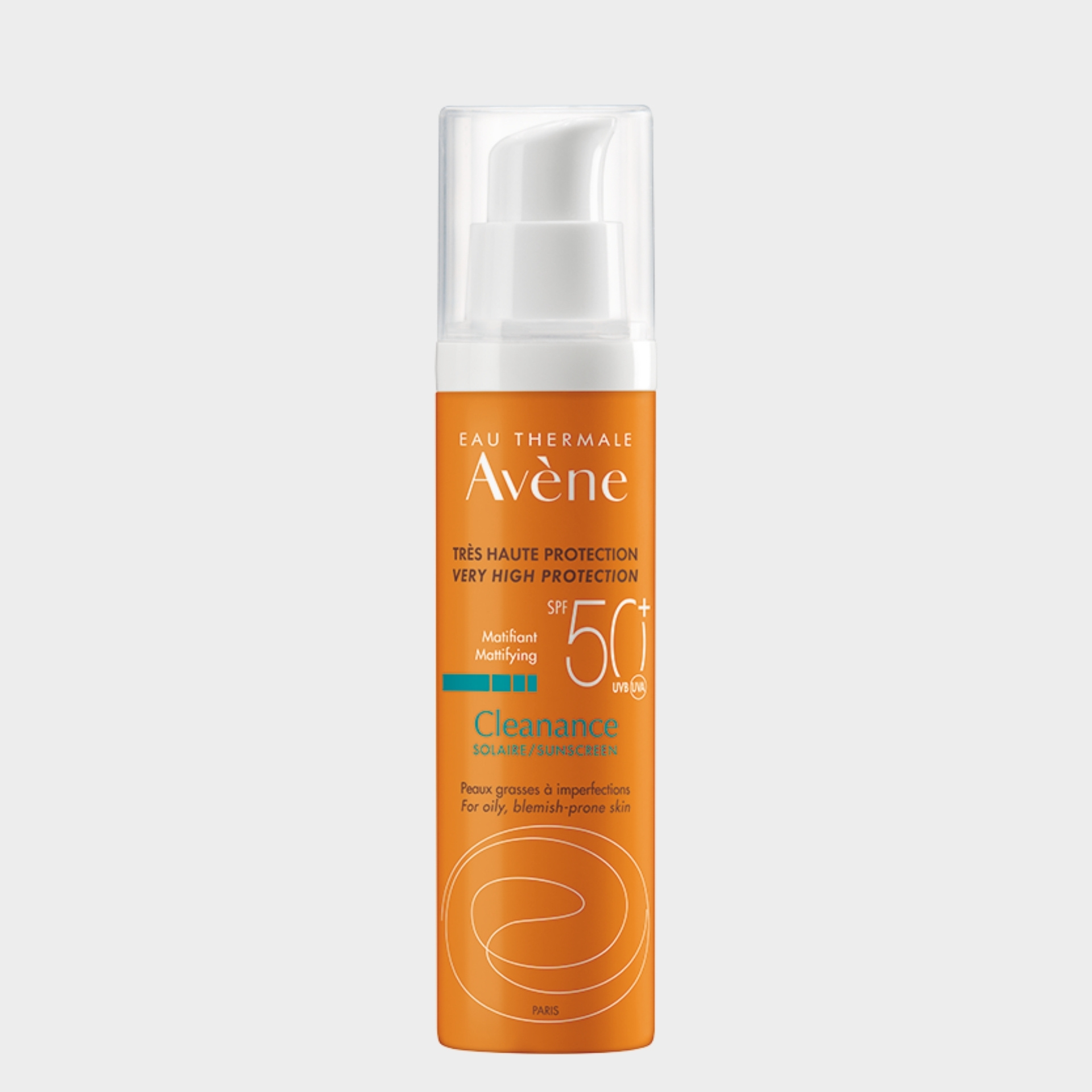 Protetor Solar Avène Cleanance SPF50+ Pele Clara Hipersensível 50 ml