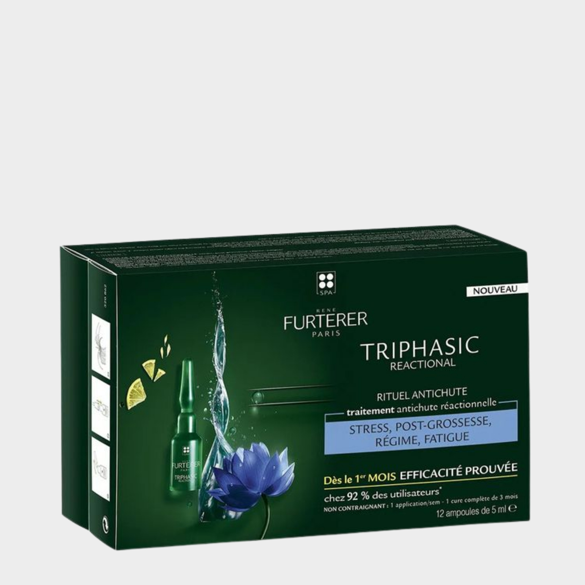 Cuidado Anti-Queda René Furterer Triphasic Queda Reacional 12 ampolas