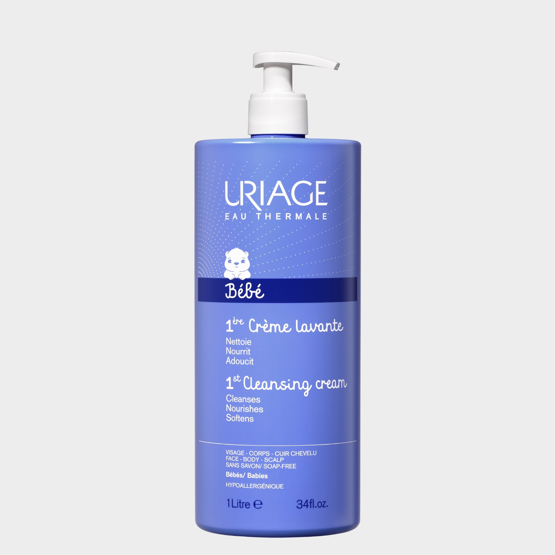 Creme Lavante Bebé Uriage 1 litro