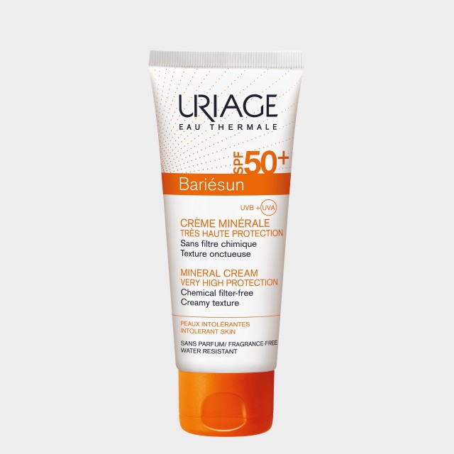 Protetor Solar Rosto Uriage Barisun Mineral SPF50+ Pele Sensvel 100 ml