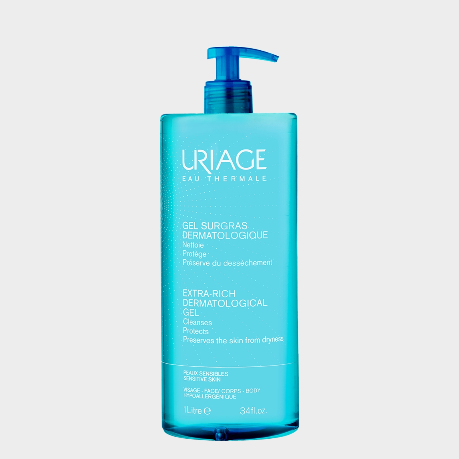 Gel de Limpeza Dermatológico Corpo Uriage 1 litro
