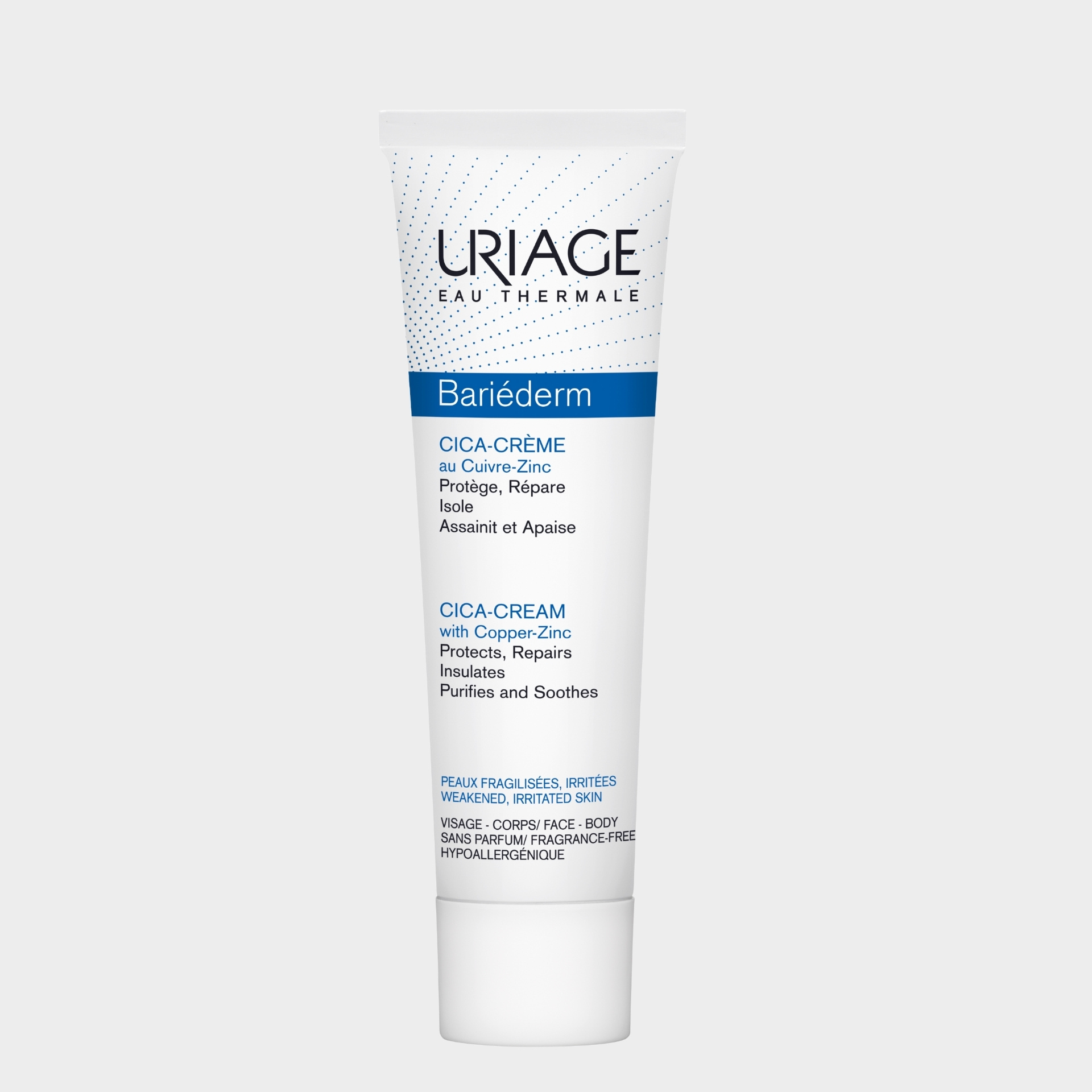 Creme Reparador Rosto Uriage Bariéderm Cica-Creme Cu-Zn Pele Fragilizada 100 ml