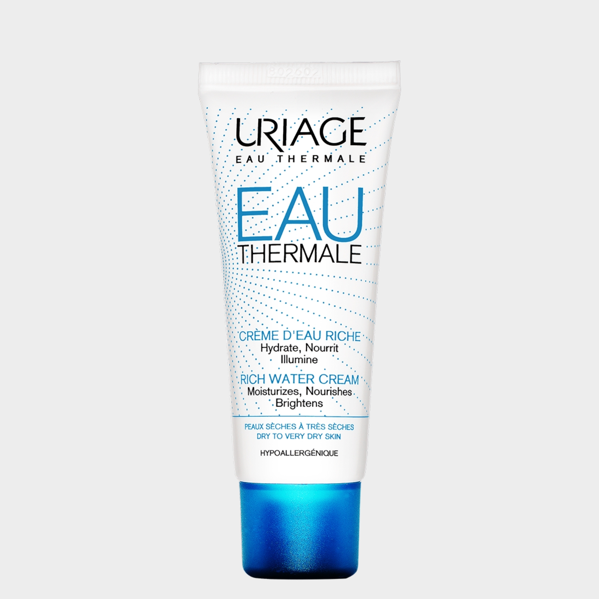 Creme de Água Rico Rosto Hidratante Uriage Eau Thermale Pele Seca 40 ml