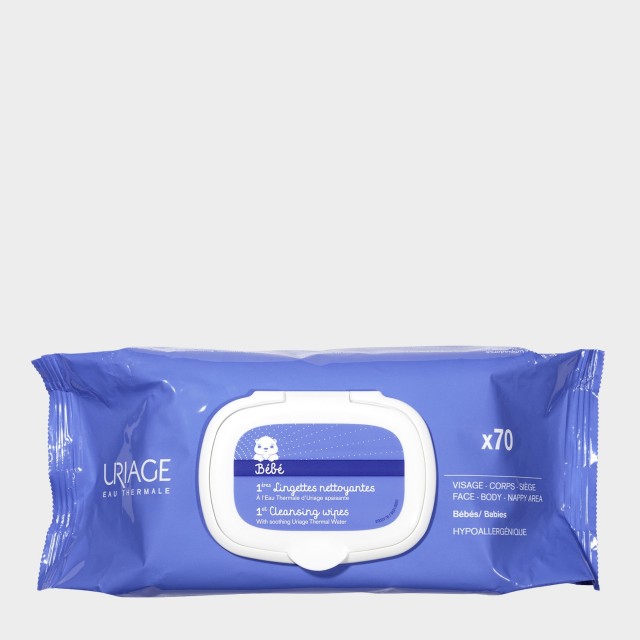 Toalhitas de Limpeza Bebé Uriage 70 un Toalhitas de Limpeza Bebé Uriage 70 un