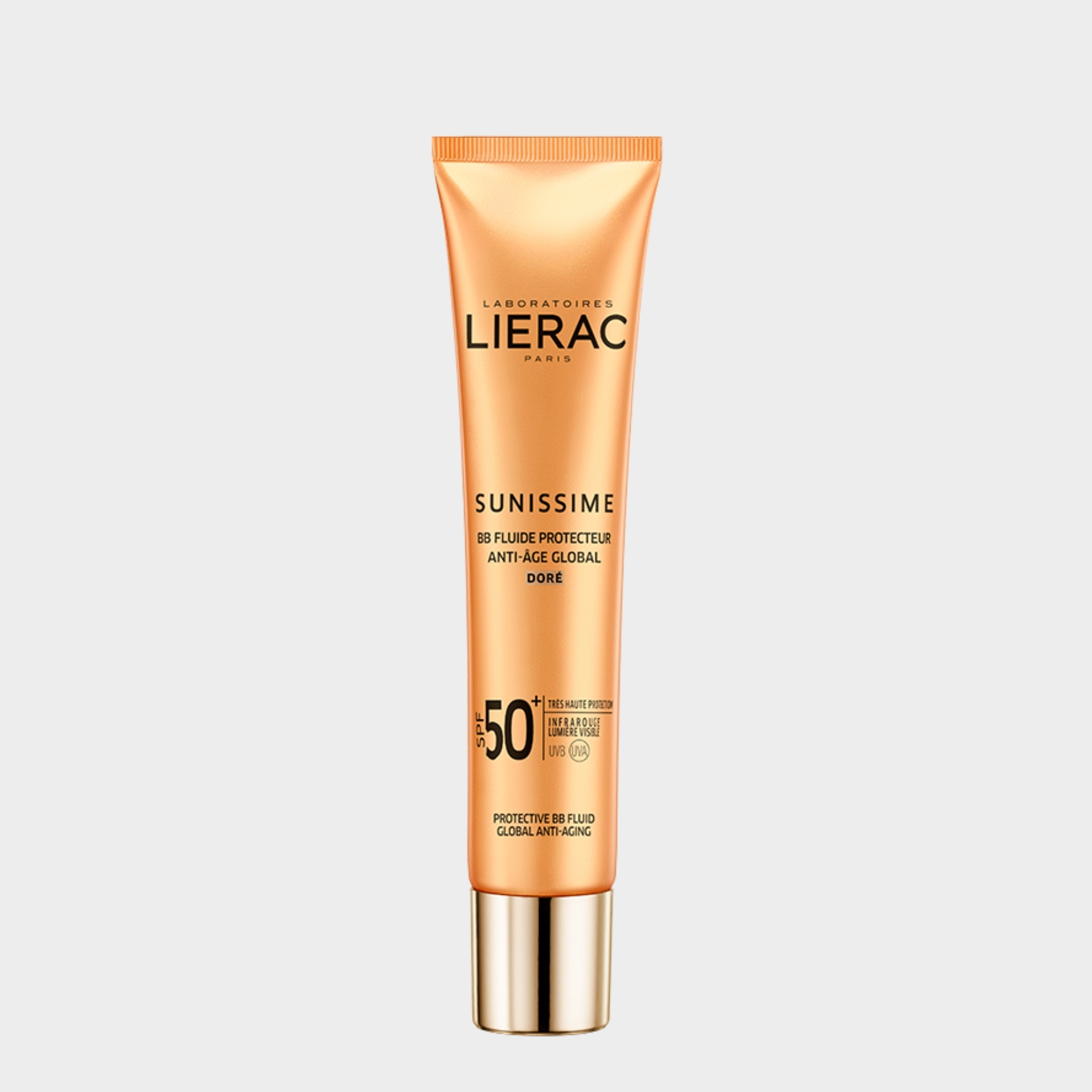 Protetor Solar Rosto Com Cor Lierac Sunissime Dourado SPF50+ 40 ml