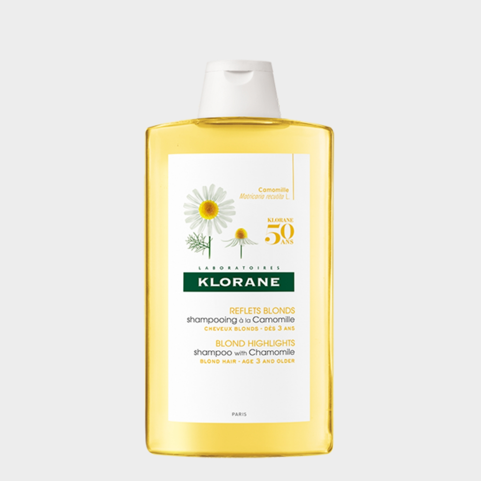 Champô Nutritivo Klorane Capilar Camomila Cabelos Claros 400 ml