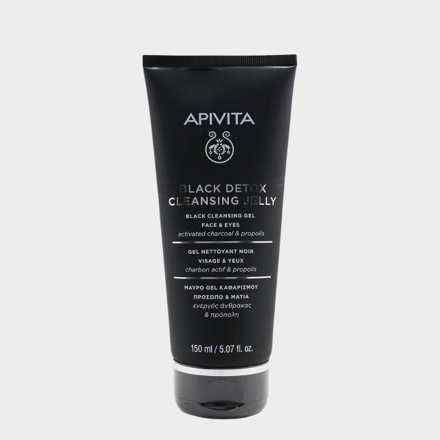 Gel Limpeza Rosto Apivita Black Detox 150 ml