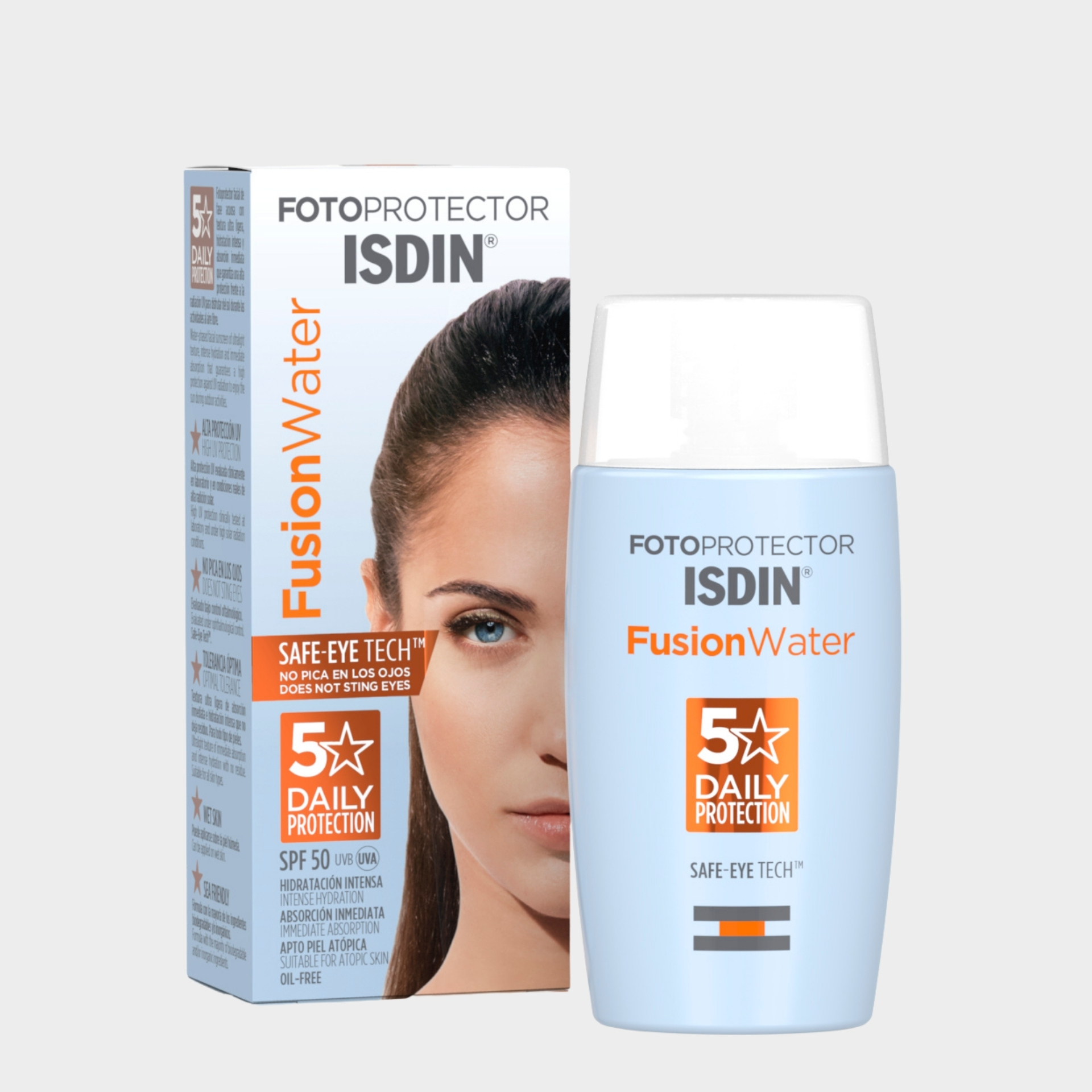 Protetor Solar Rosto Isdin Fotoprotector Fusion Water SPF50 50 ml