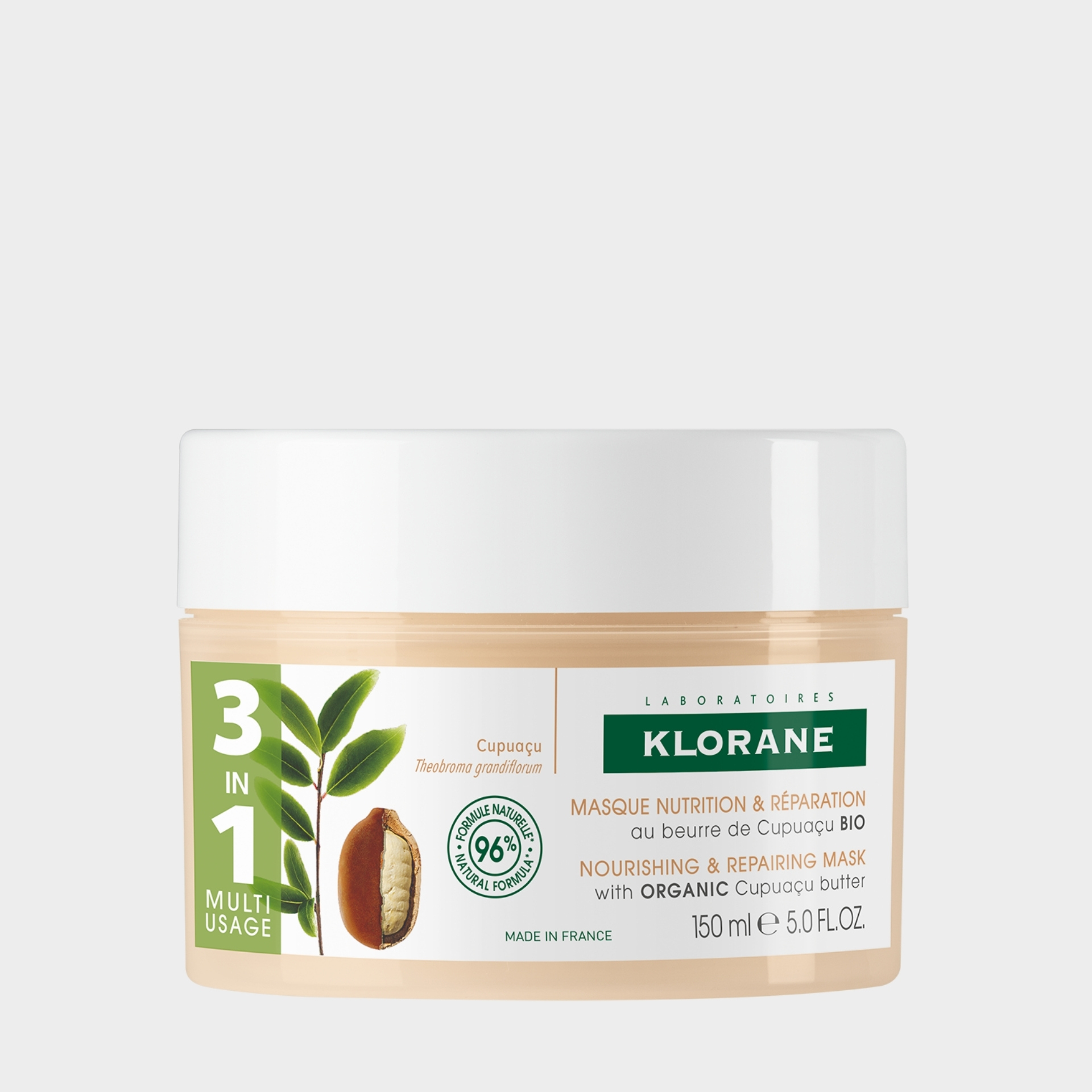 Máscara Nutritiva Klorane Capilar Manteiga de Cupuaçu Bio Cabelo Seco Danificado 150 ml