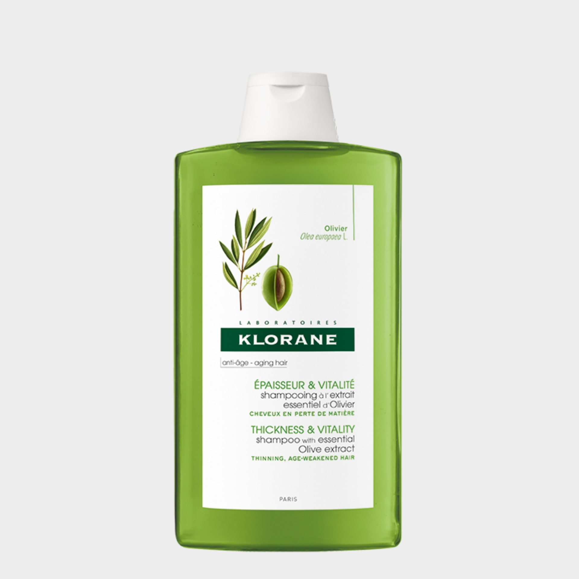 Champô Regenerador Klorane Capilar Essência de Oliveira Perda Densidade 400 ml