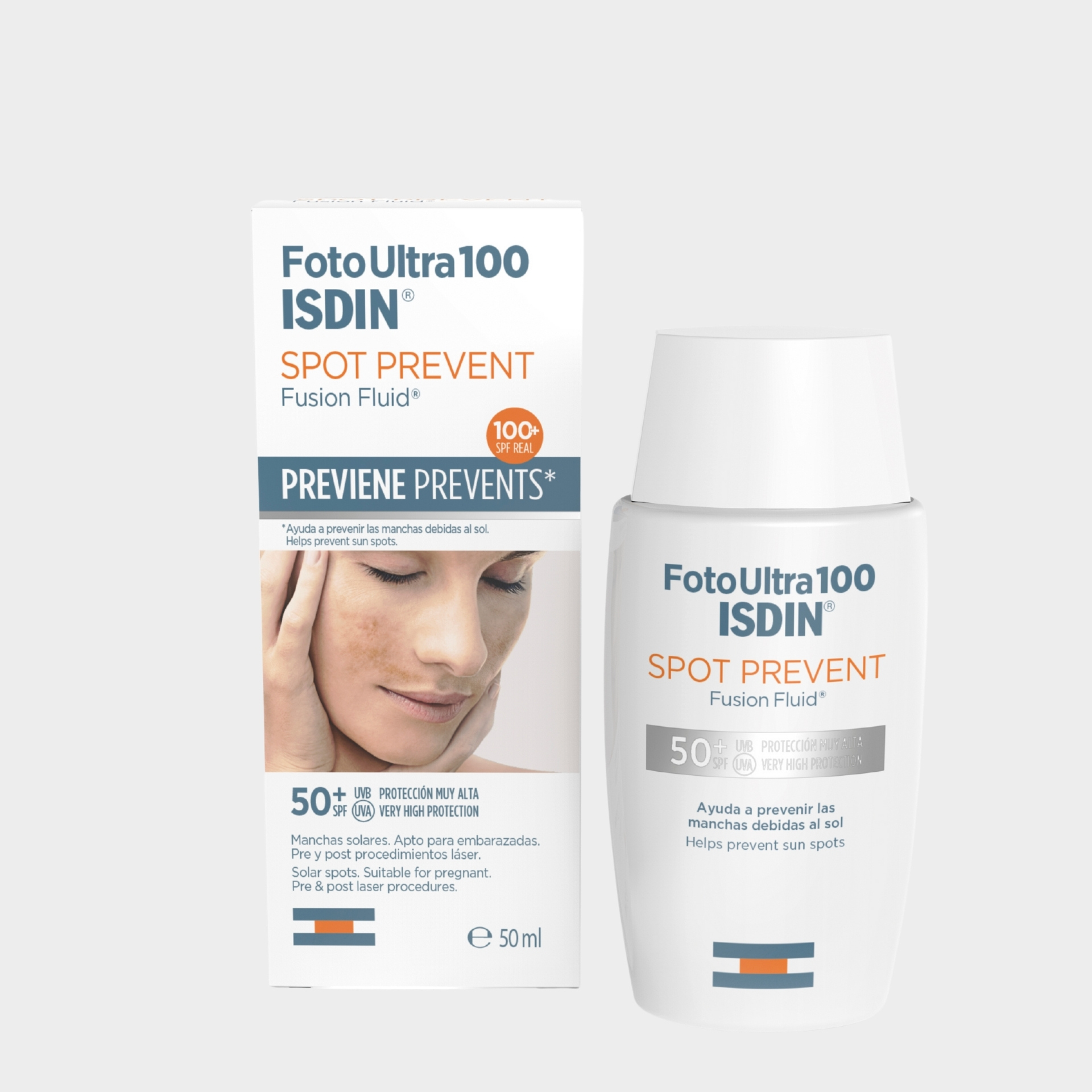 Protetor Solar Rosto Anti-Manchas Isdin Fotoultra 100 Isdin SPF50+ 50 ml