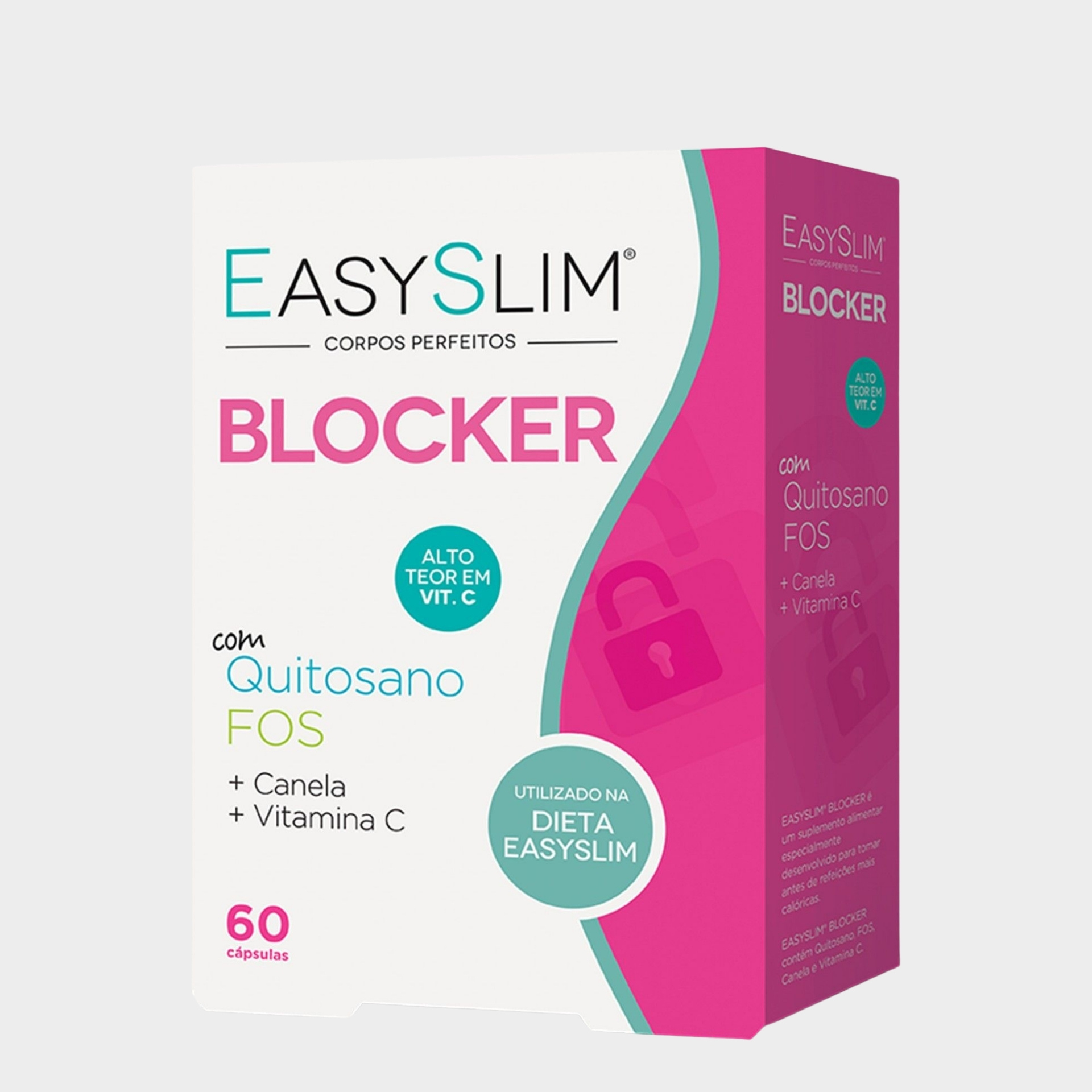 Suplemento Perda Peso EasySlim Blocker Redução Absorção 60 cápsulas