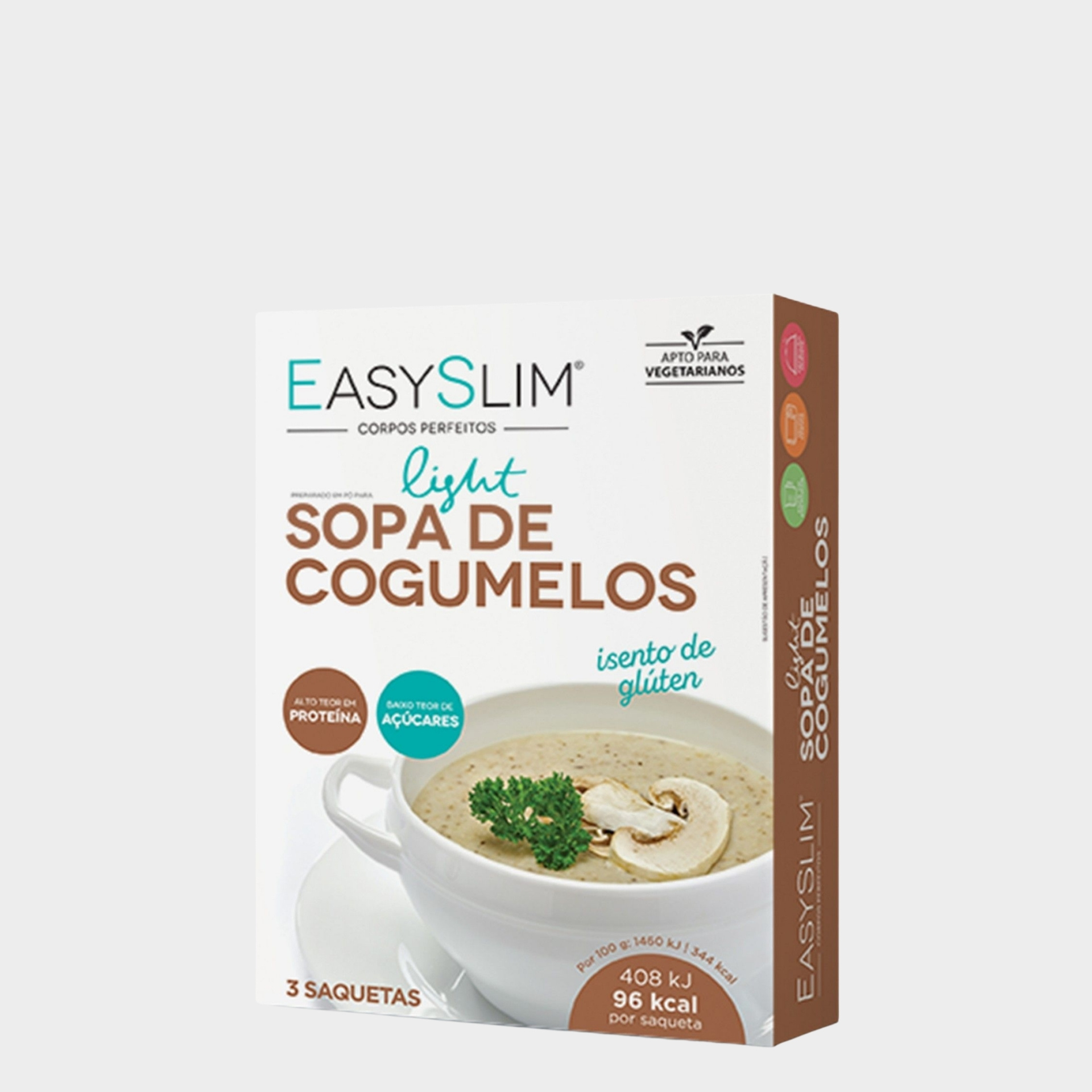 Sopa Light Perda Peso EasySlim Cogumelos 3x 28 gr