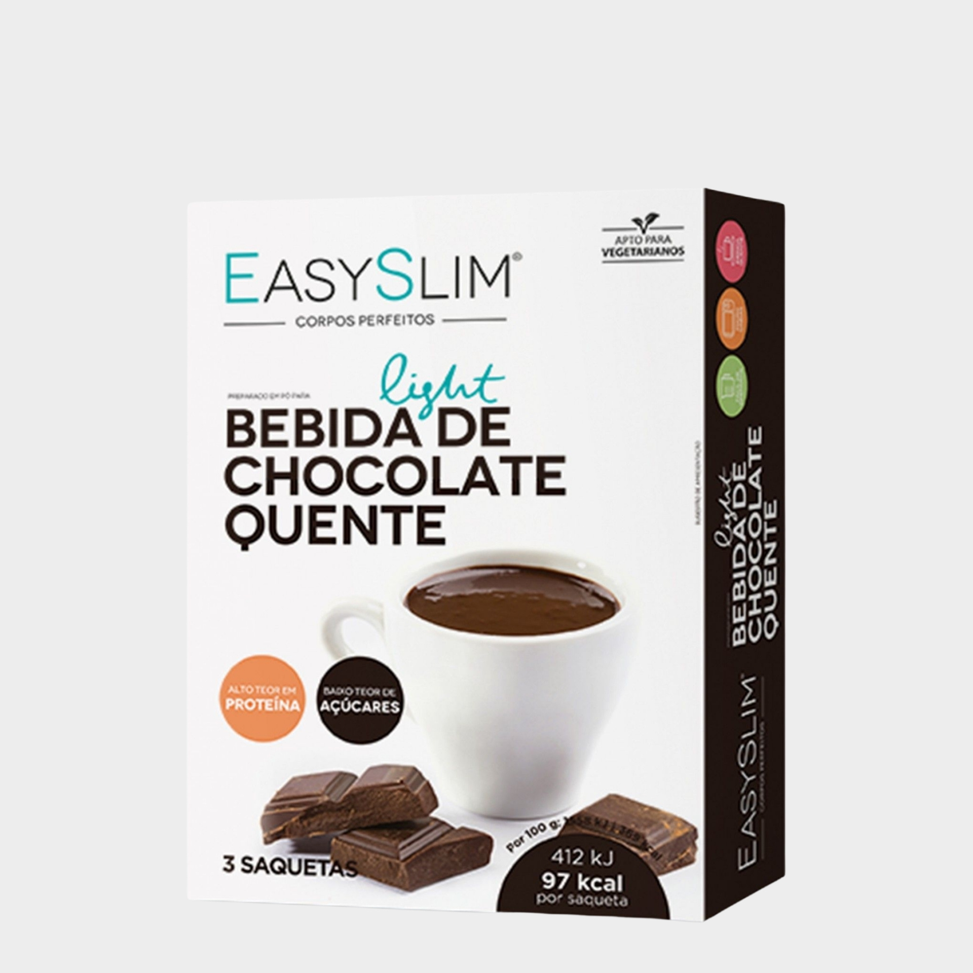 Bebida Chocolate Quente Light EasySlim 3x 26,5 gr