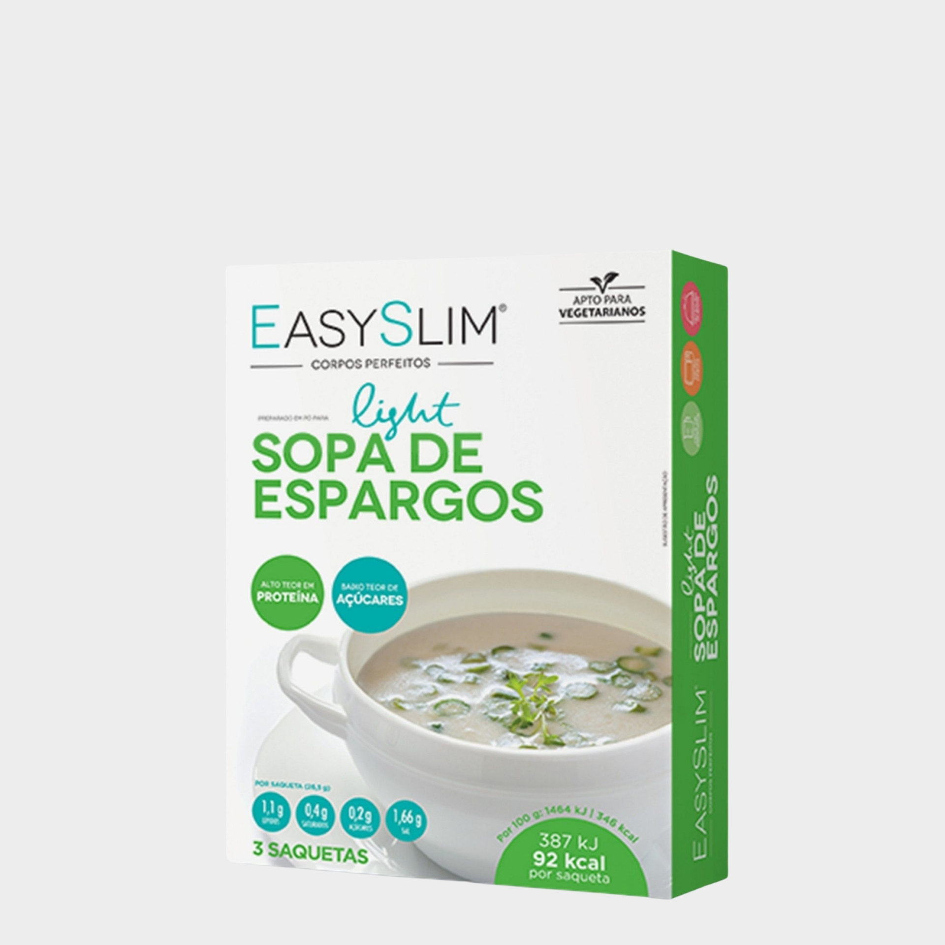 Sopa Light Perda Peso EasySlim Espargos 3x 26,5 gr