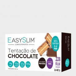 Barras Prote�cas EasySlim Tenta��o de Chocolate 2x 48,7 gr