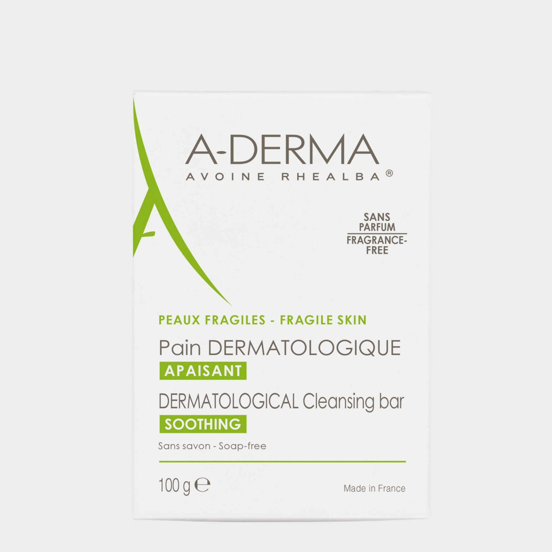 Sabonete Dermatológico A-Derma Leite de Aveia Pele Delicada Frágil 100 gr