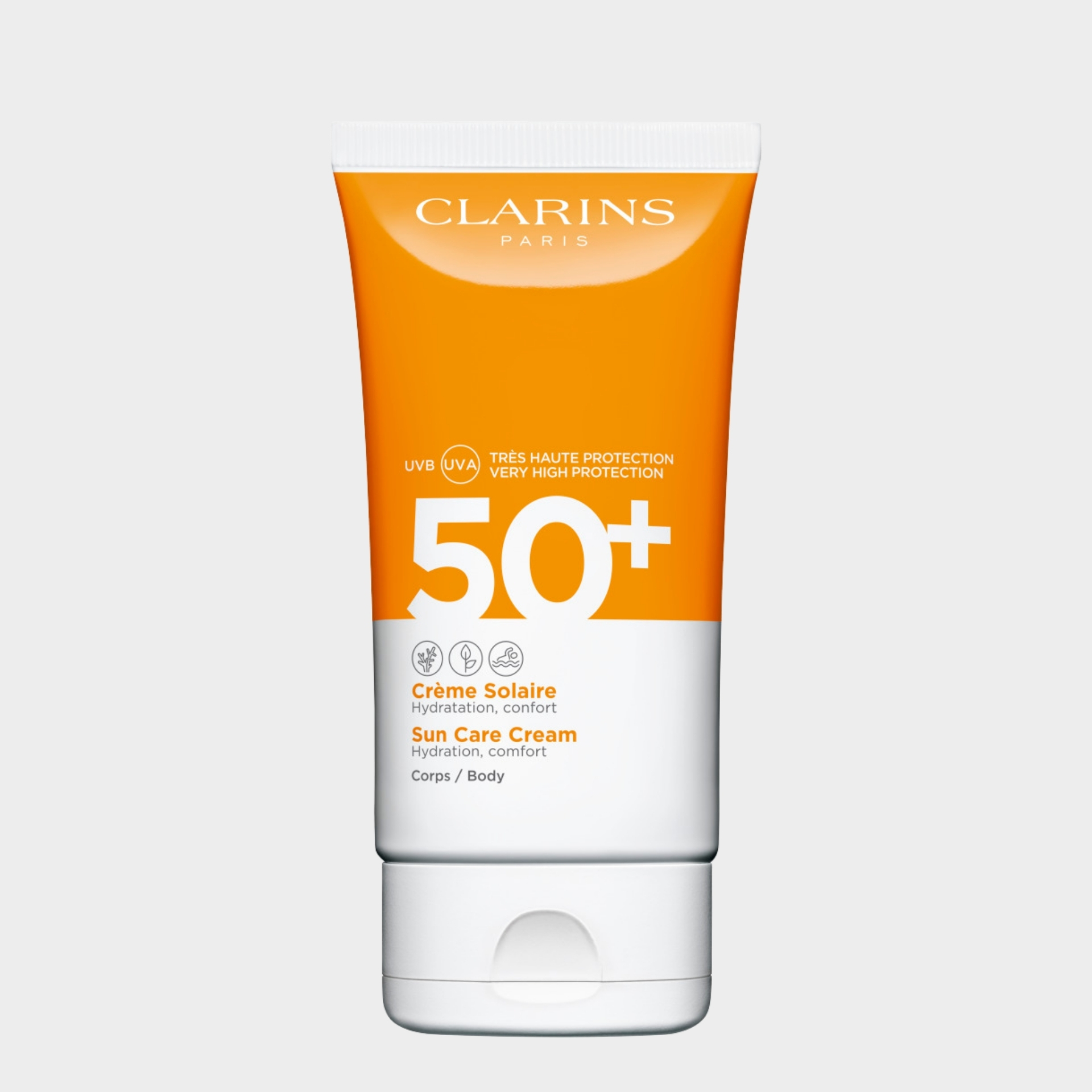 Protetor Solar Corpo Clarins SPF50 UVB UVA Crème Solaire 150 ml