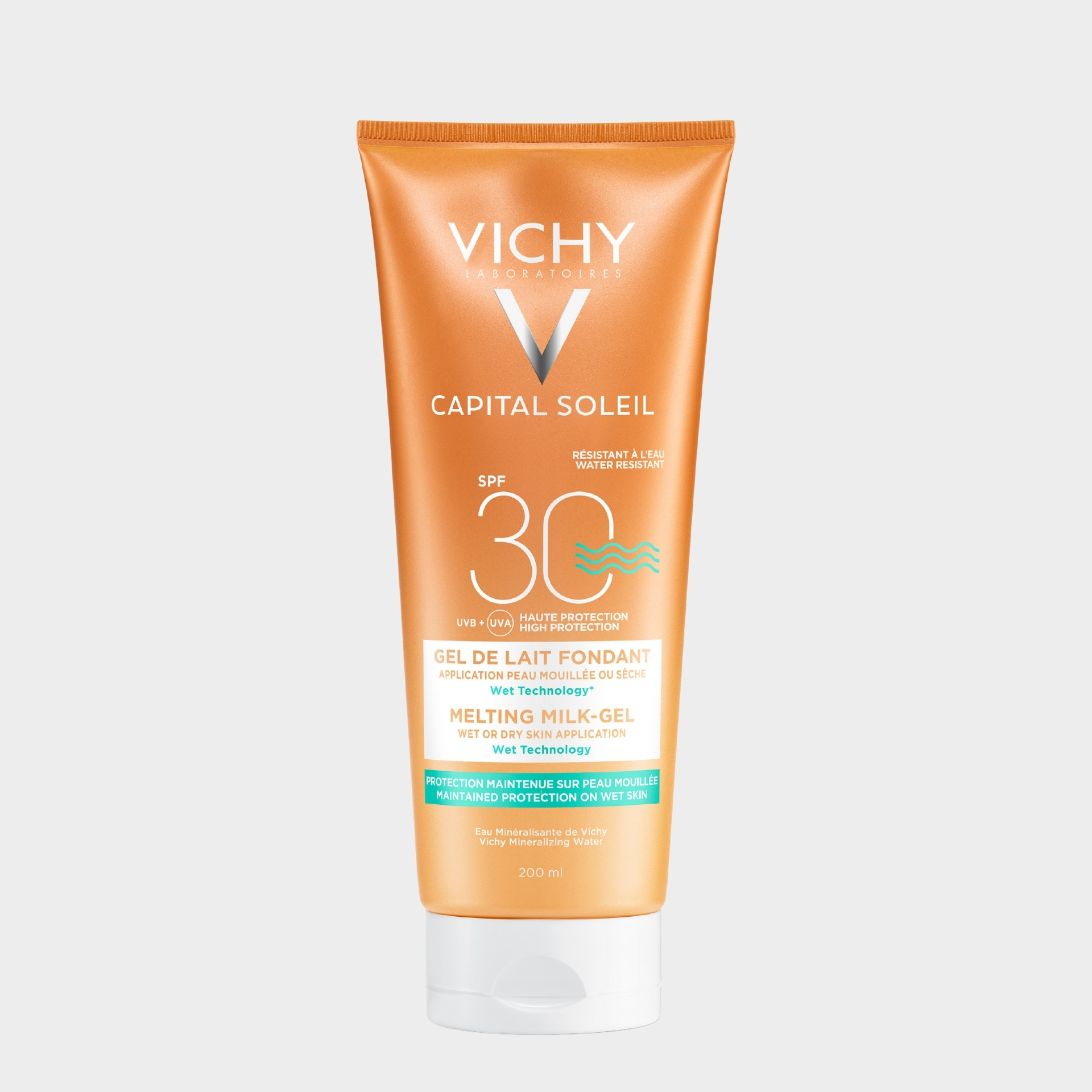 Protetor Solar Corpo Vichy Idéal Soleil Wet Technology Desporto SPF30 200 ml