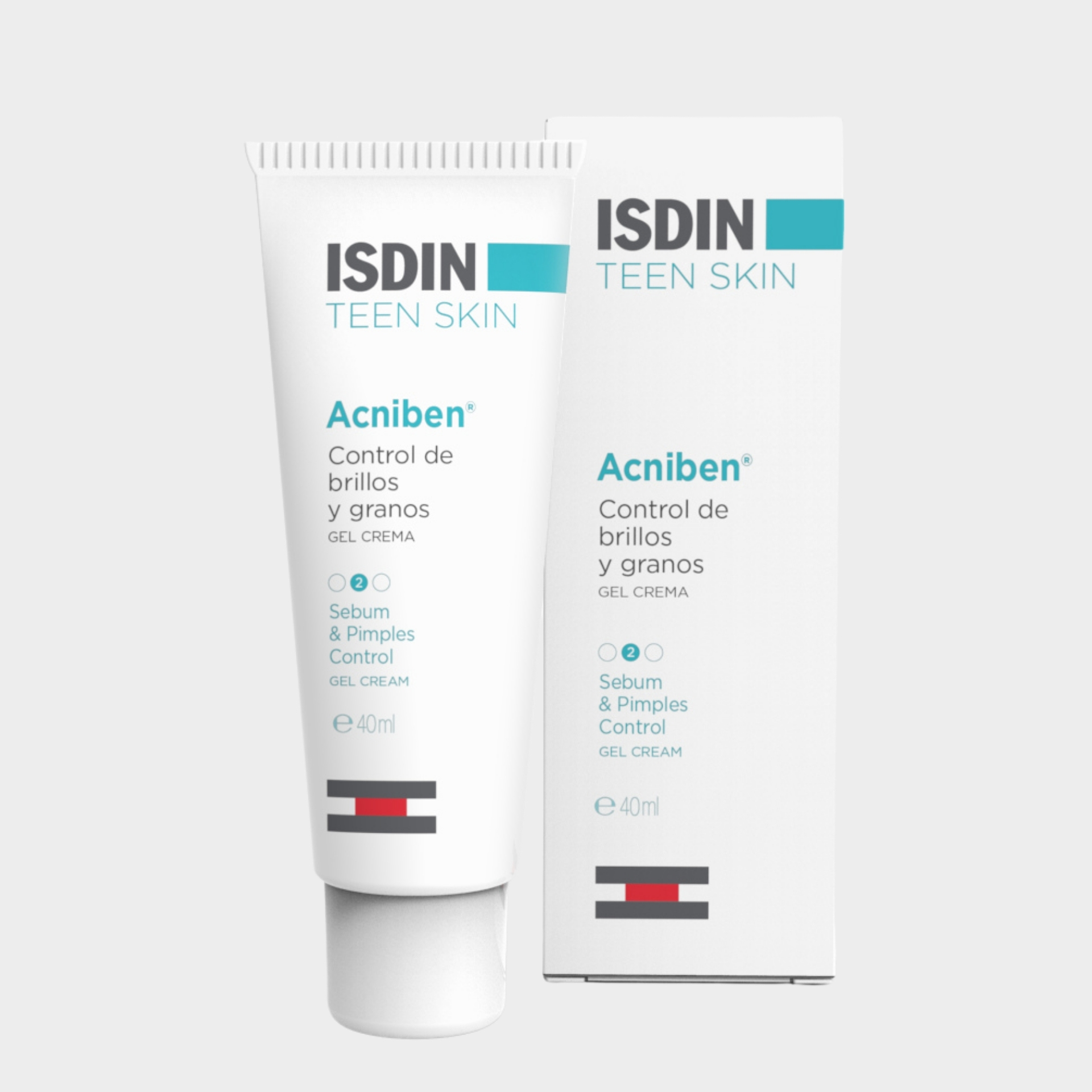 Gel-Creme Cuidado Brilho e Borbulhas Isdin Acniben 40 ml