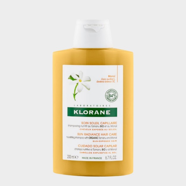 Champ Nutritivo Klorane Tamanu Bio e Monoi Cabelos Expostos Sol 200 ml