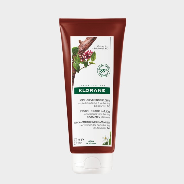 Condicionador Klorane Quinina e Edelvaisse Bio Cabelos Desvitalizados Queda 200 ml