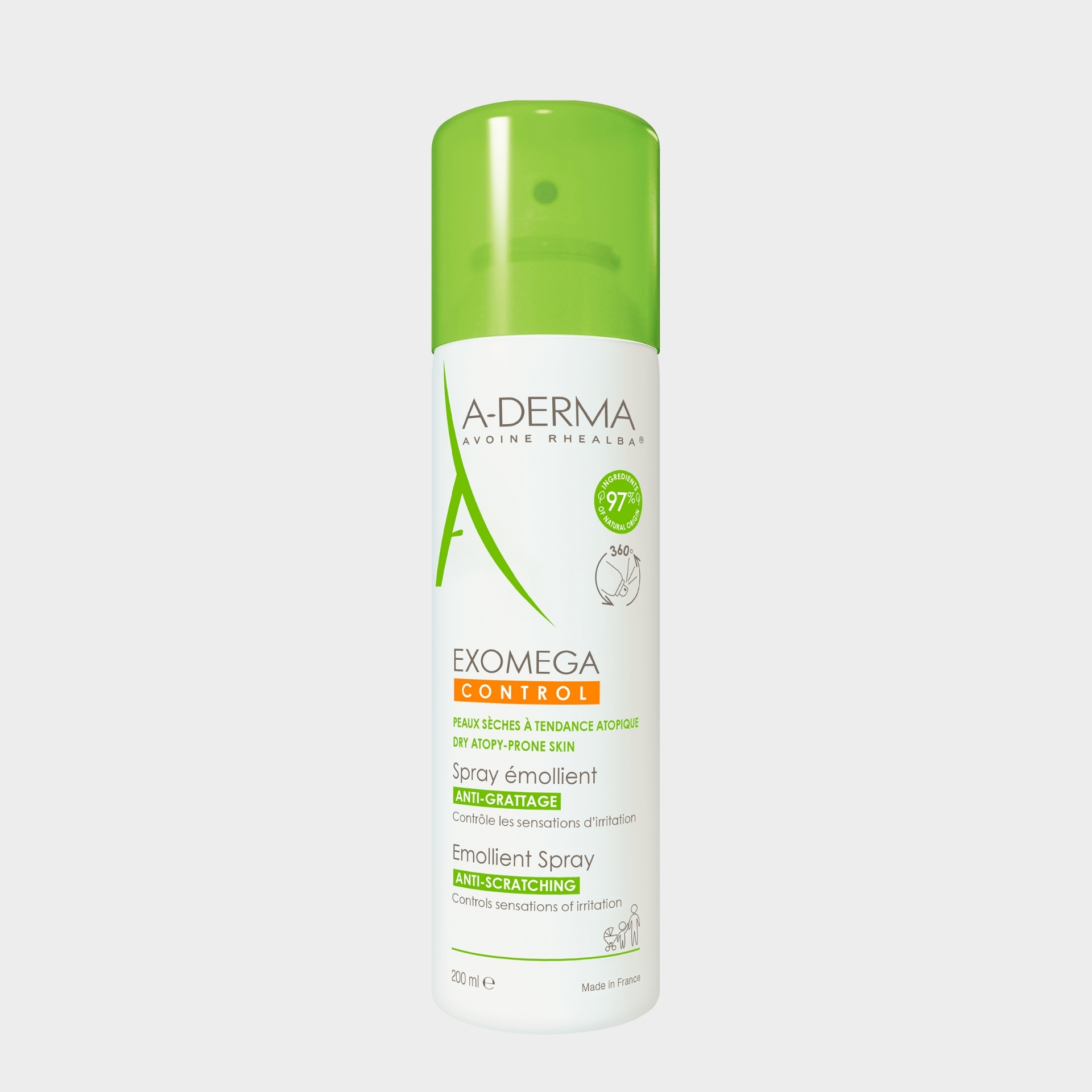 Spray Emoliente A-Derma Exomega Control Pele Seca Atópica 200 ml