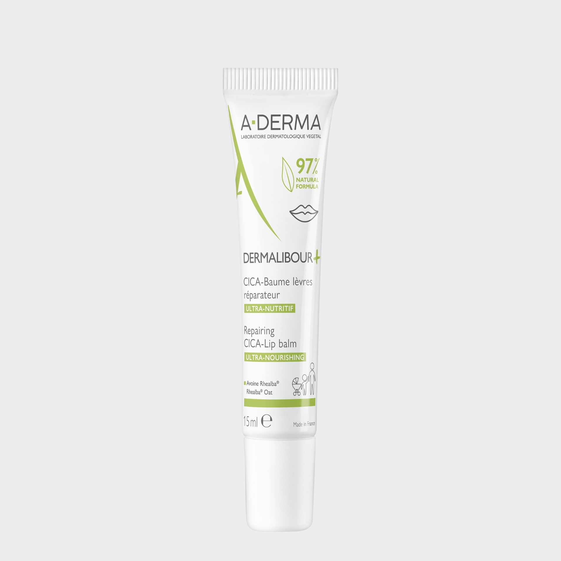 Bálsamo Reparador Lábios A-Derma Dermalibour+ Cica 15 ml