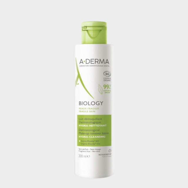 Leite Desmaquilhante A-Derma Biology Pele Frgil 200 ml