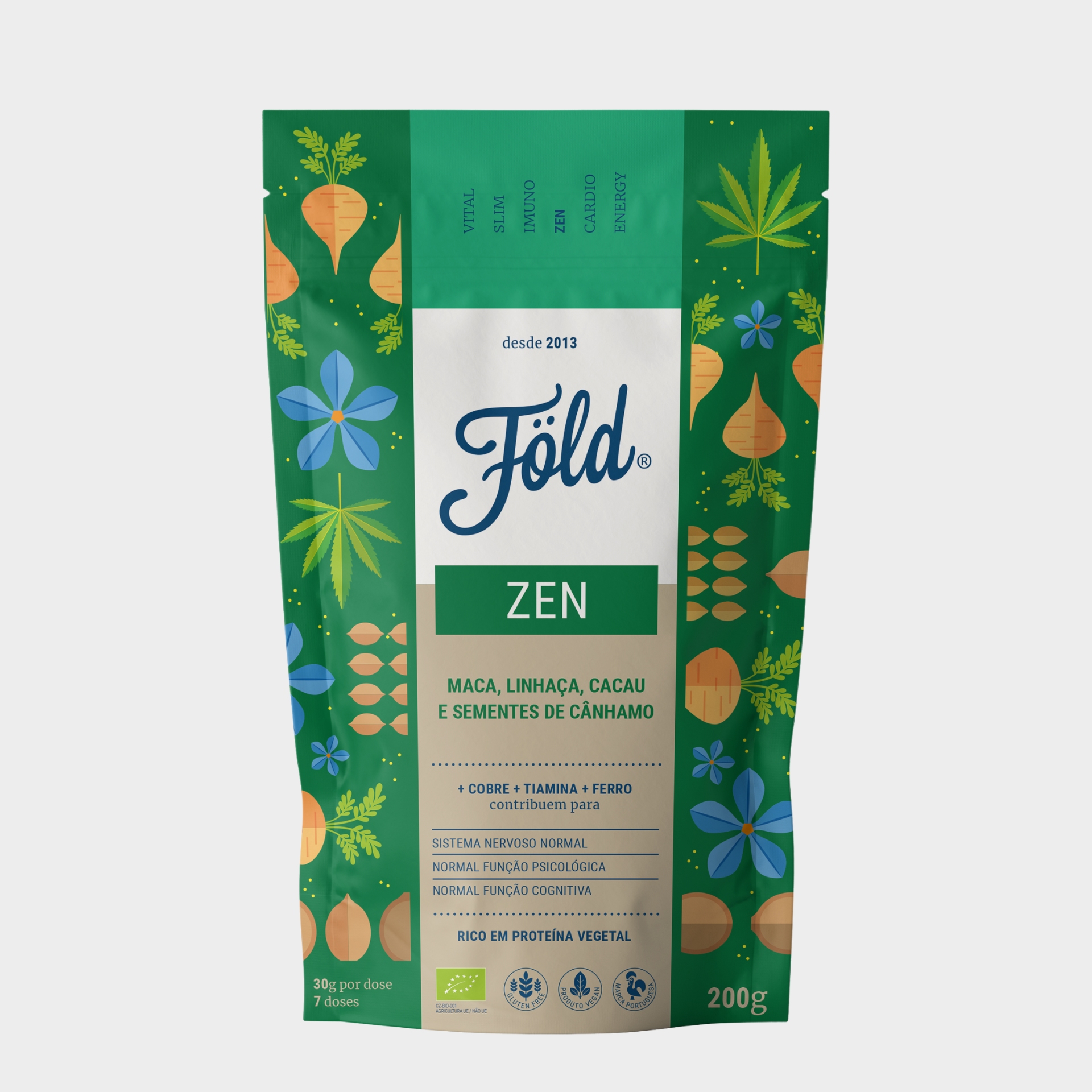 Föld Zen Cânhamo & Maca Ansiedade & Stress 200 gr