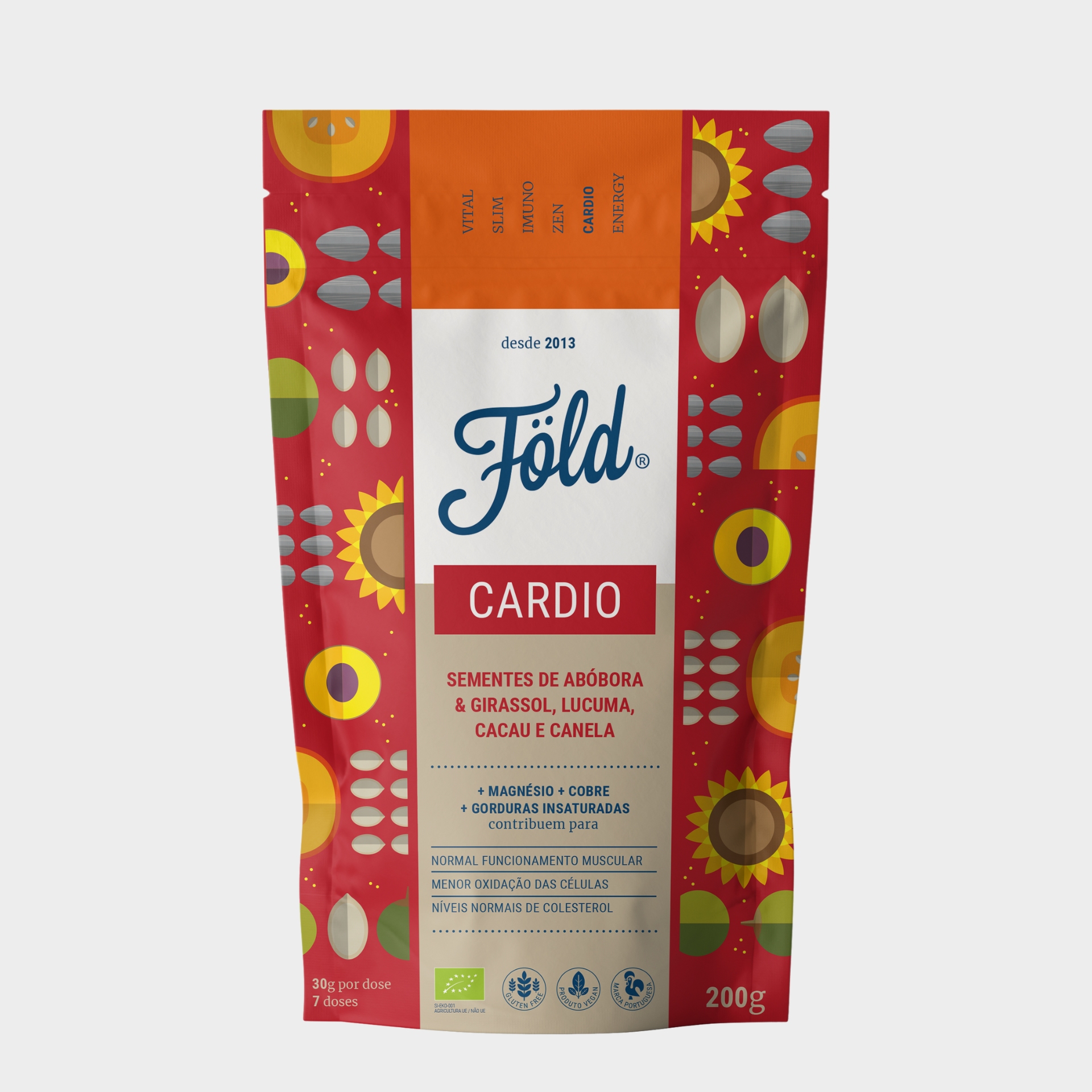 Föld Cardio Sementes & Lucuma Saúde Cardiovascular 200 gr